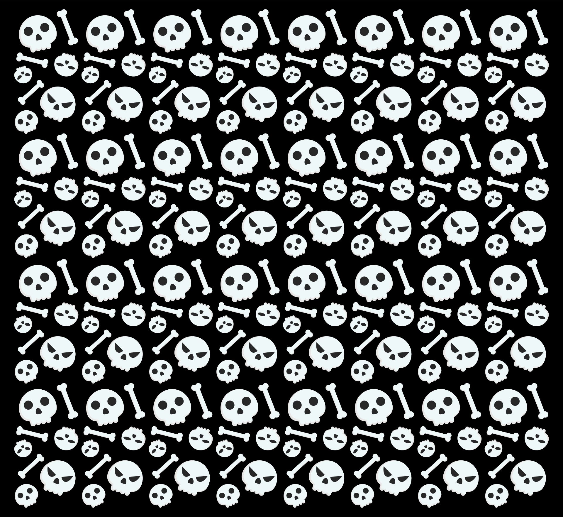 Printable Black And White Halloween Wrapping Paper