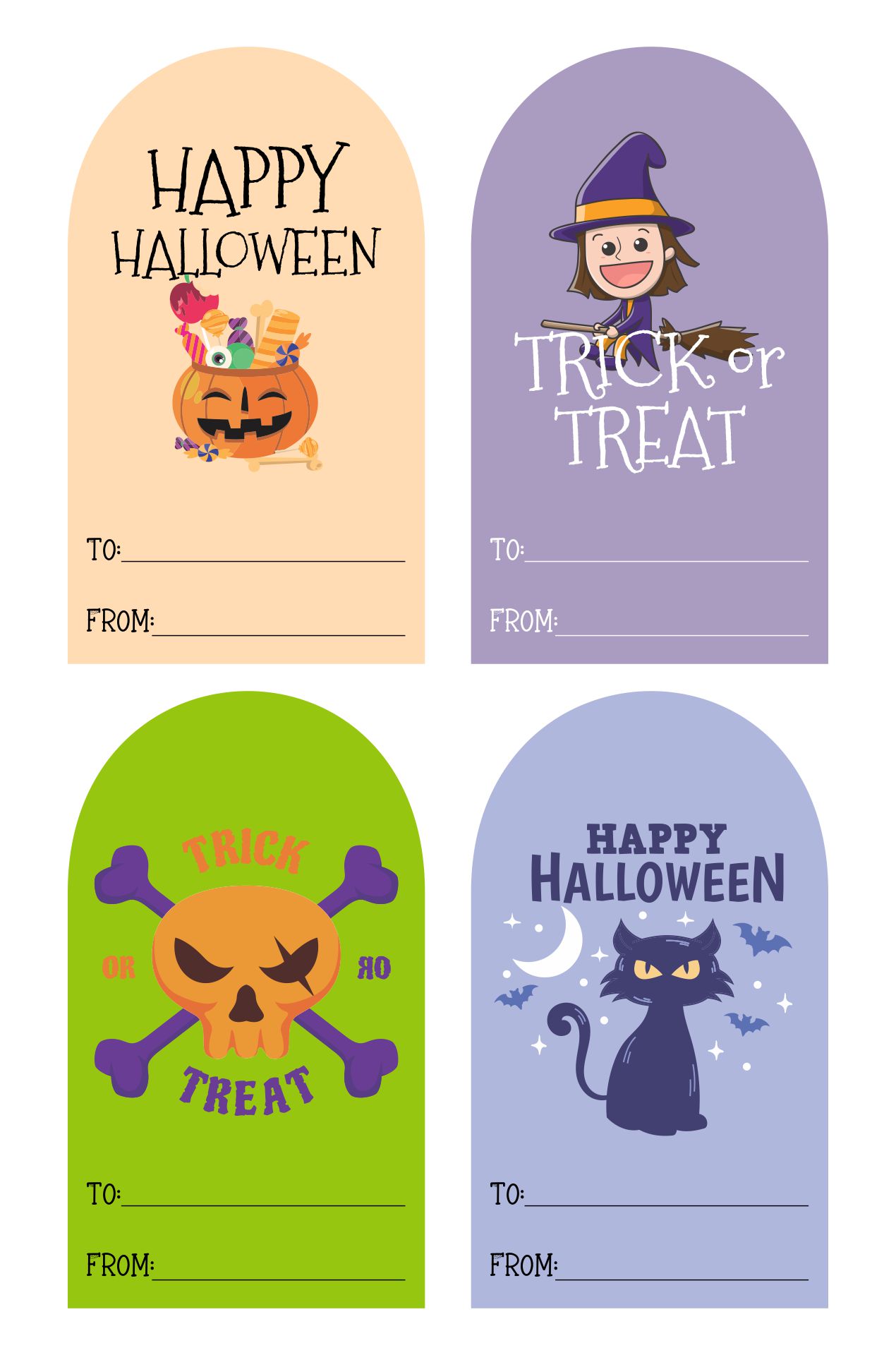 Printable Halloween Favor Tags Editable