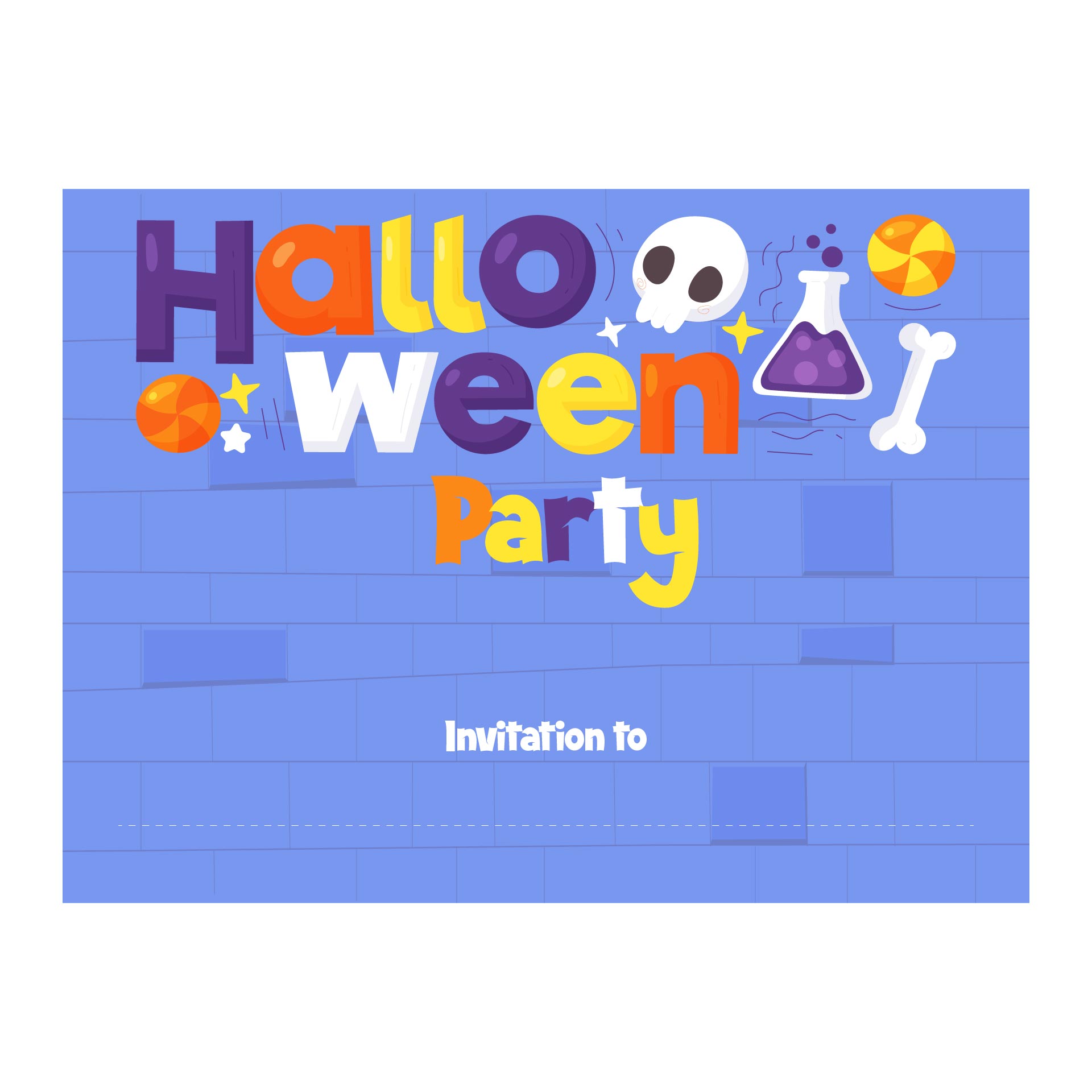 Printable Halloween Party Invitation