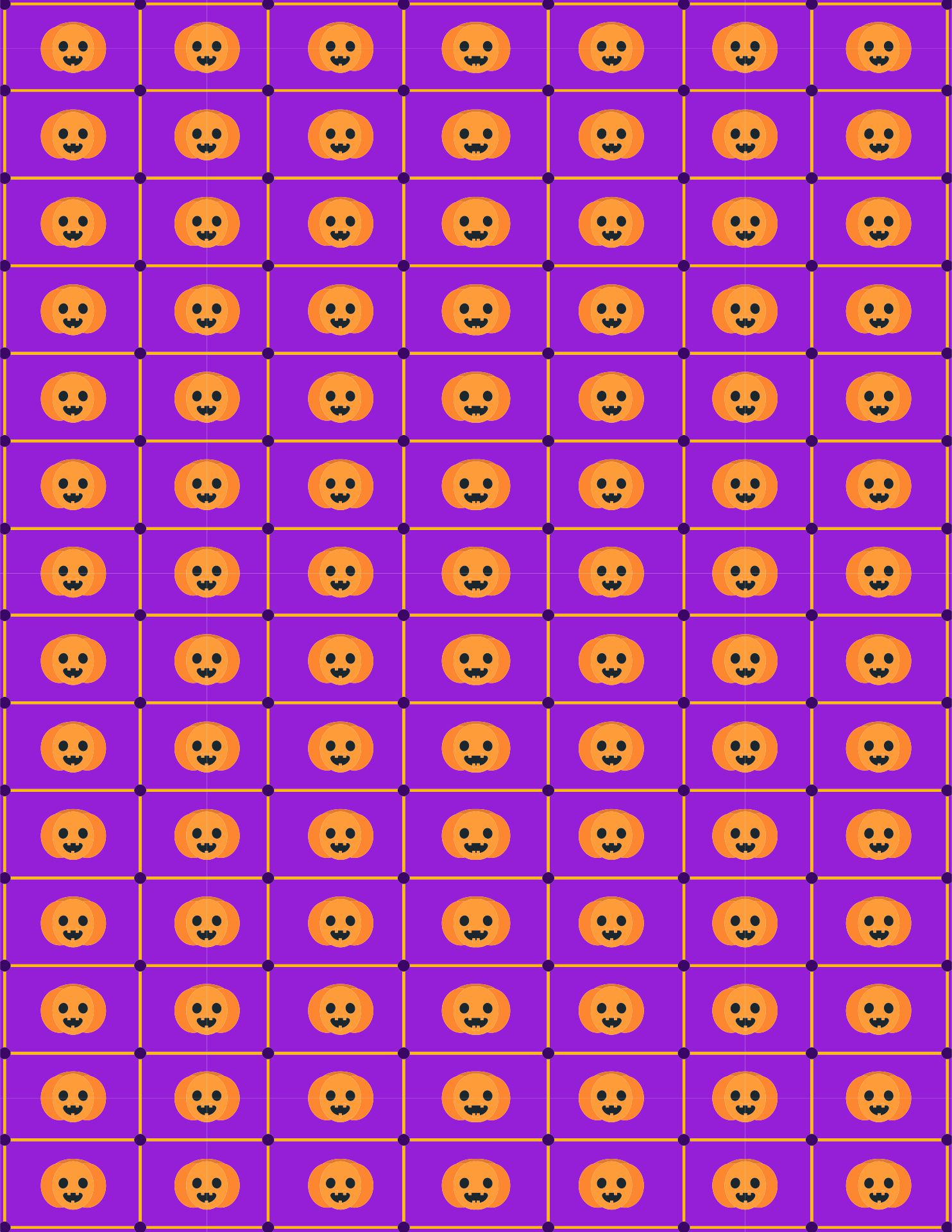 Printable Halloween Seamless Pattern With Pumpkin