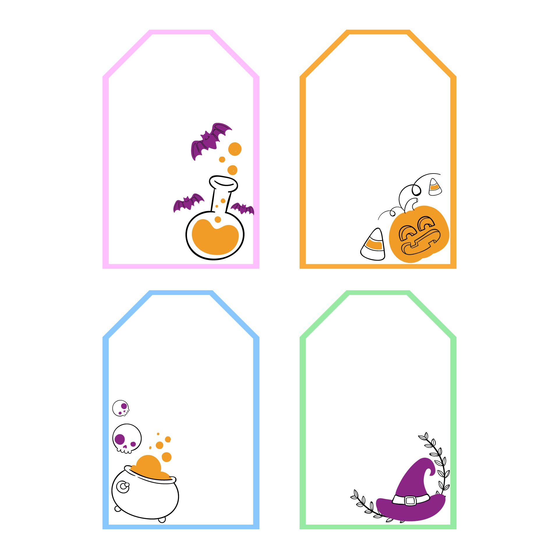 Printable Halloween Theme Party Food Labels