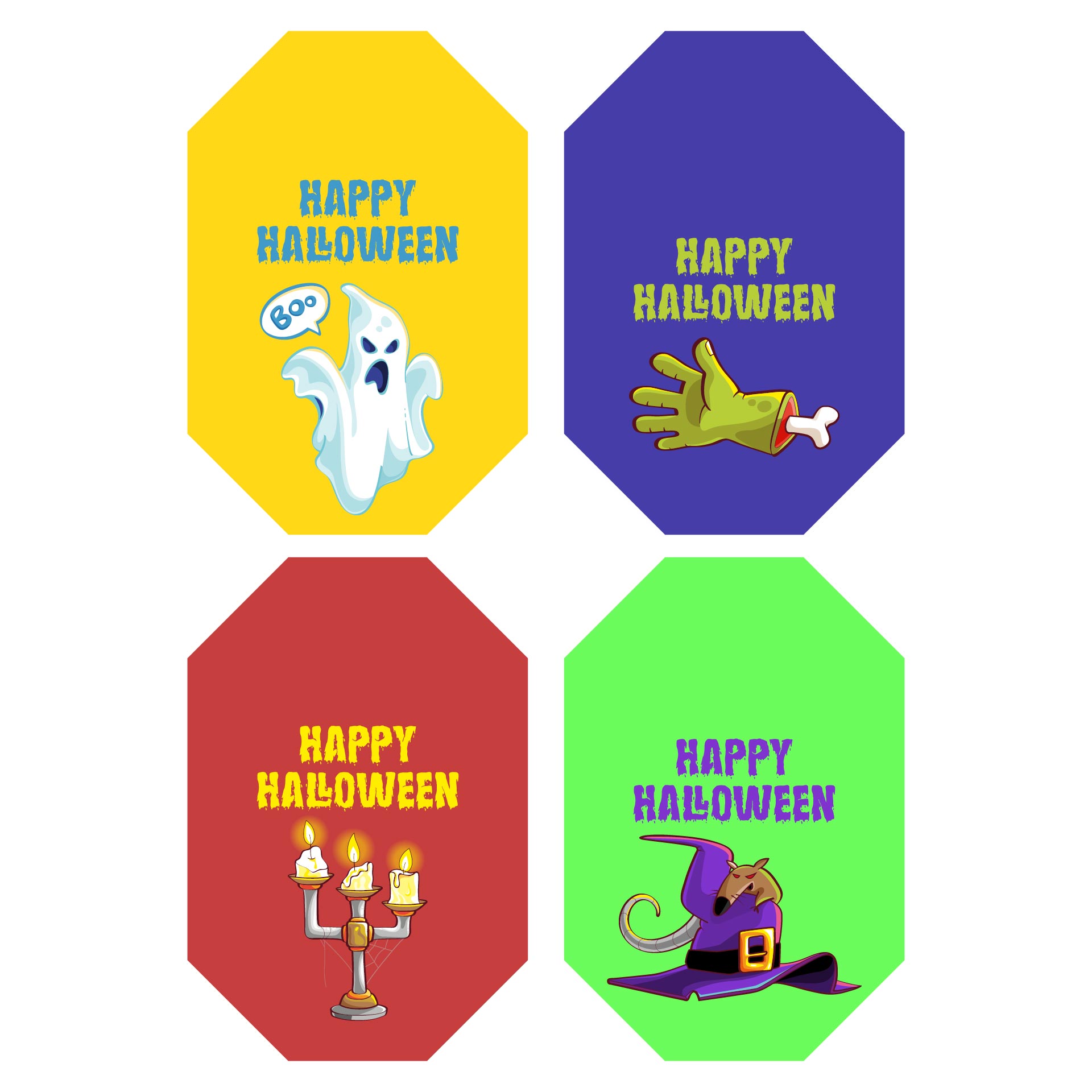Printable Happy Halloween Printable Labels