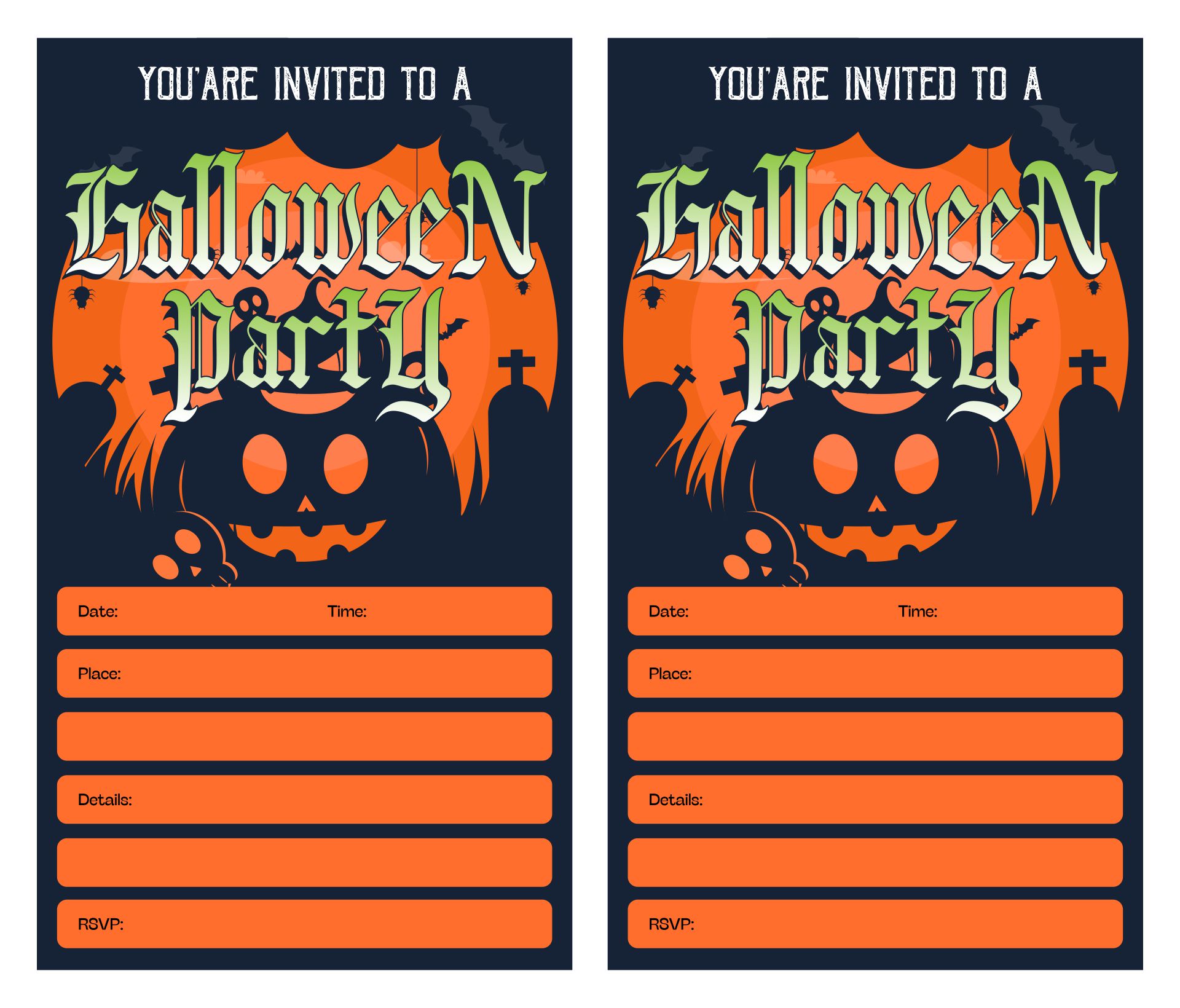 Unique Halloween Invitations