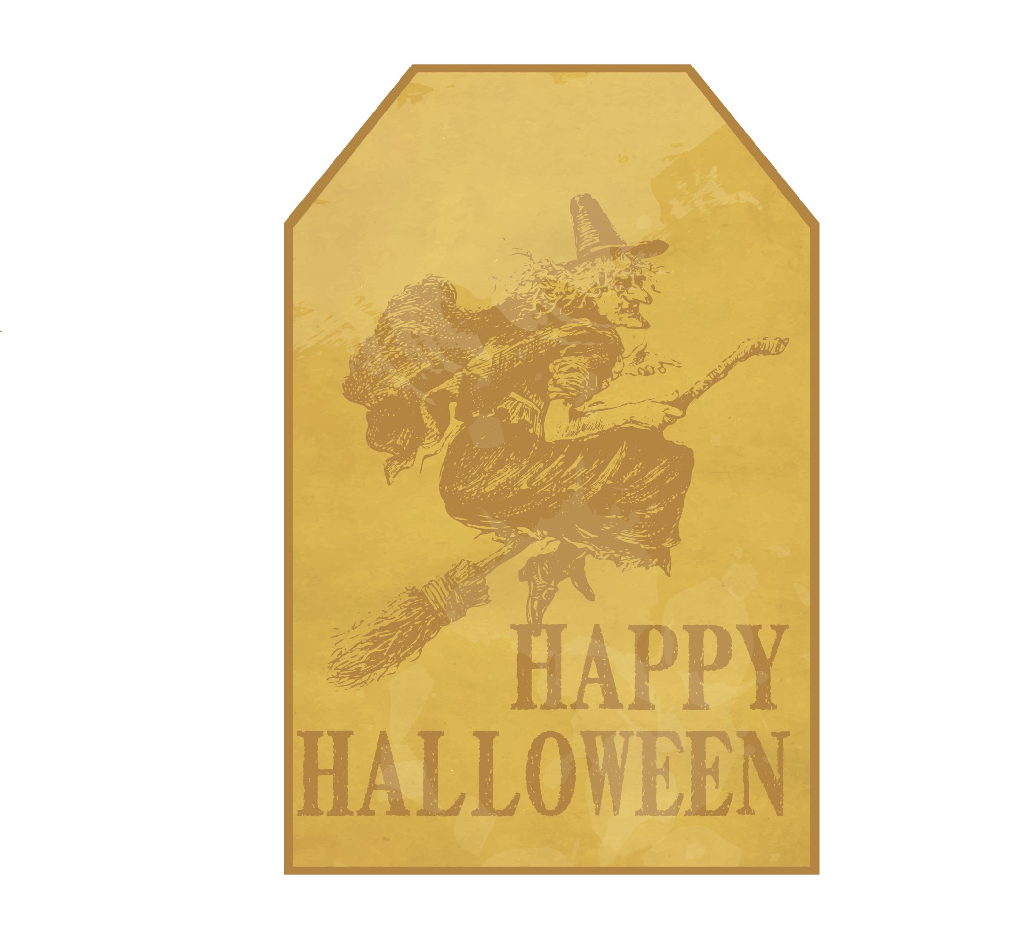 Vintage Halloween Witch Digital Download Clip Art Printable