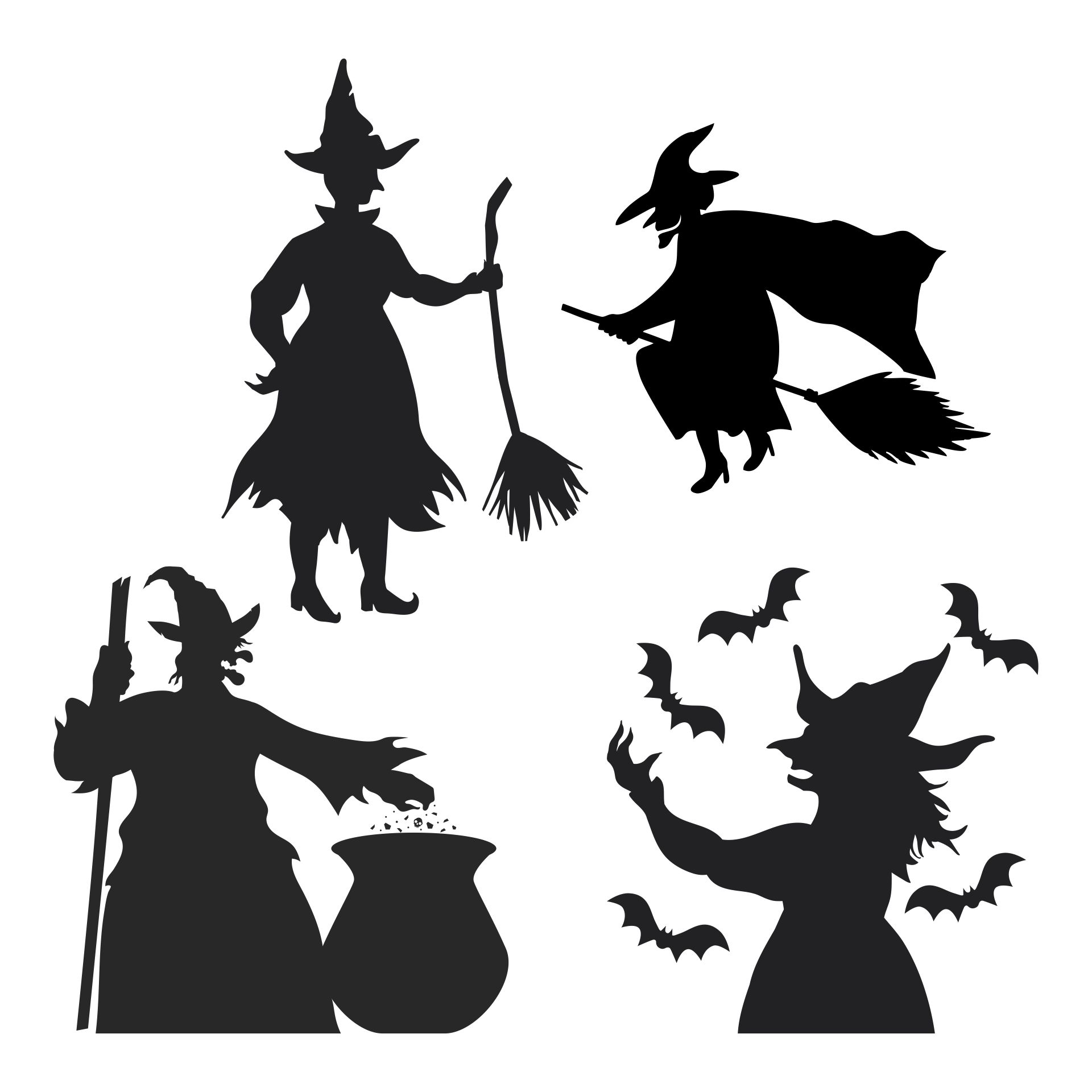 Witchcrafty Window Silhouette Printables