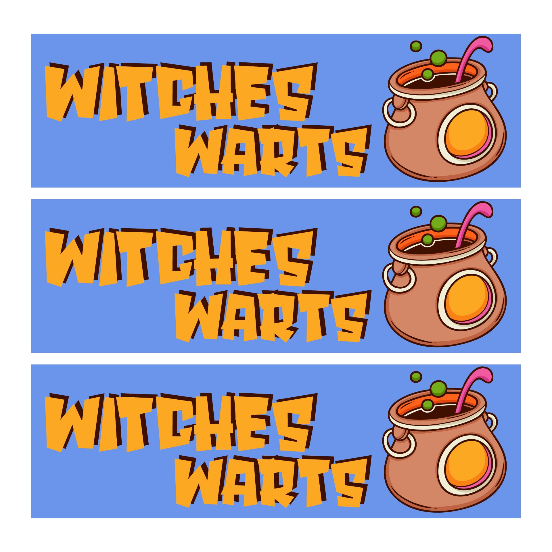Witches Warts Halloween Bag Toppers Halloween Treat