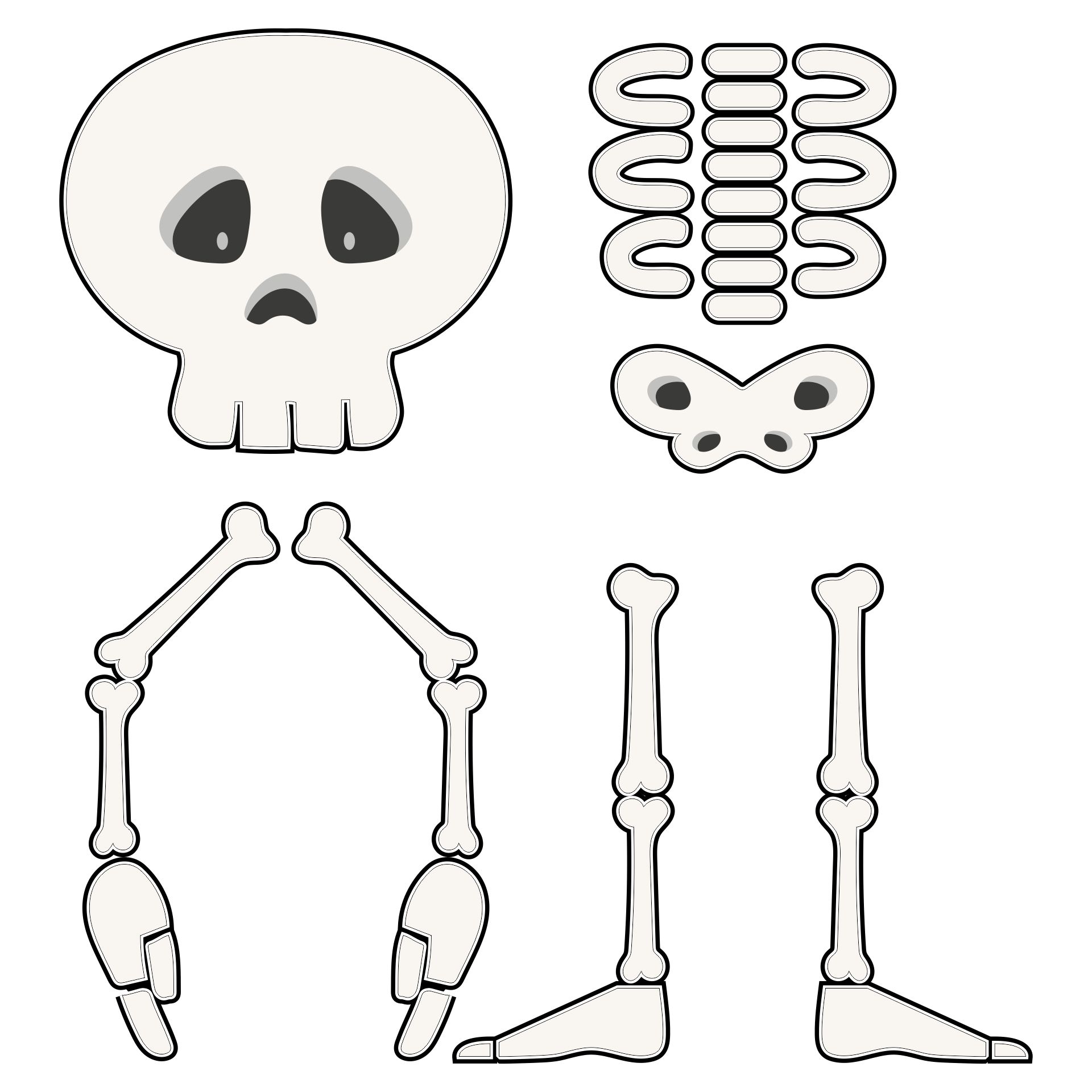 Easy Skeleton Halloween Craft For Kids