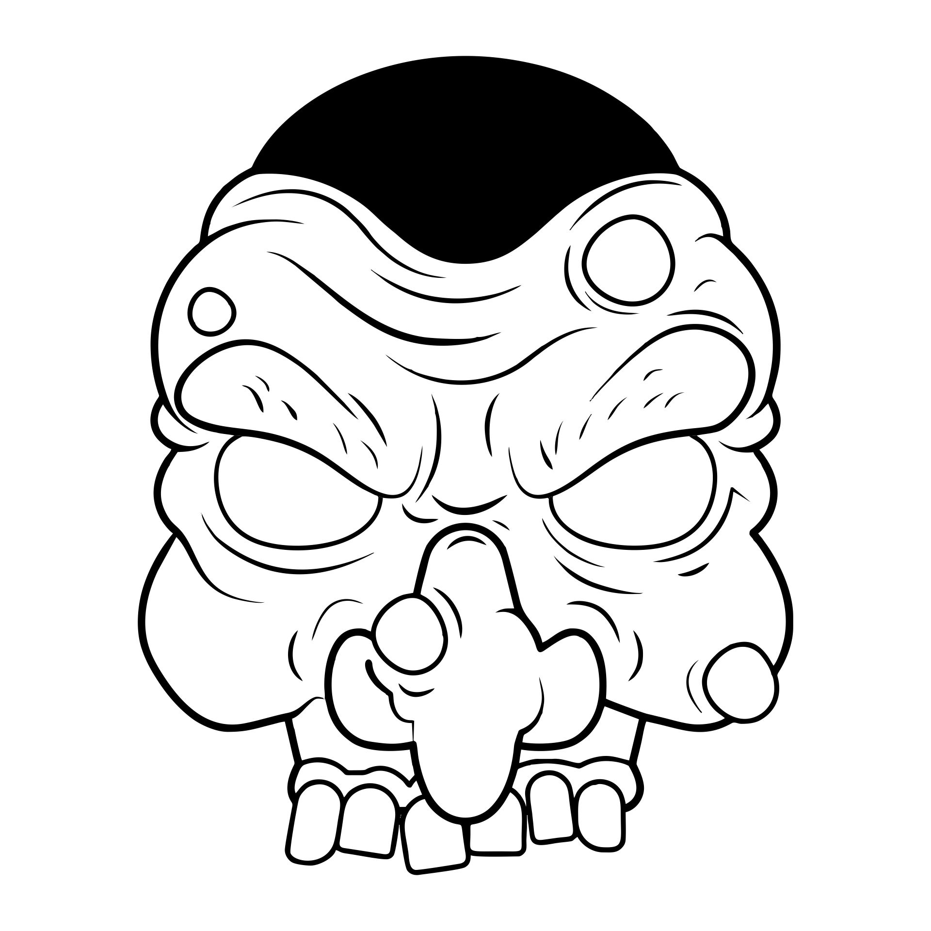 Free Halloween Scary Masks Coloring Pages
