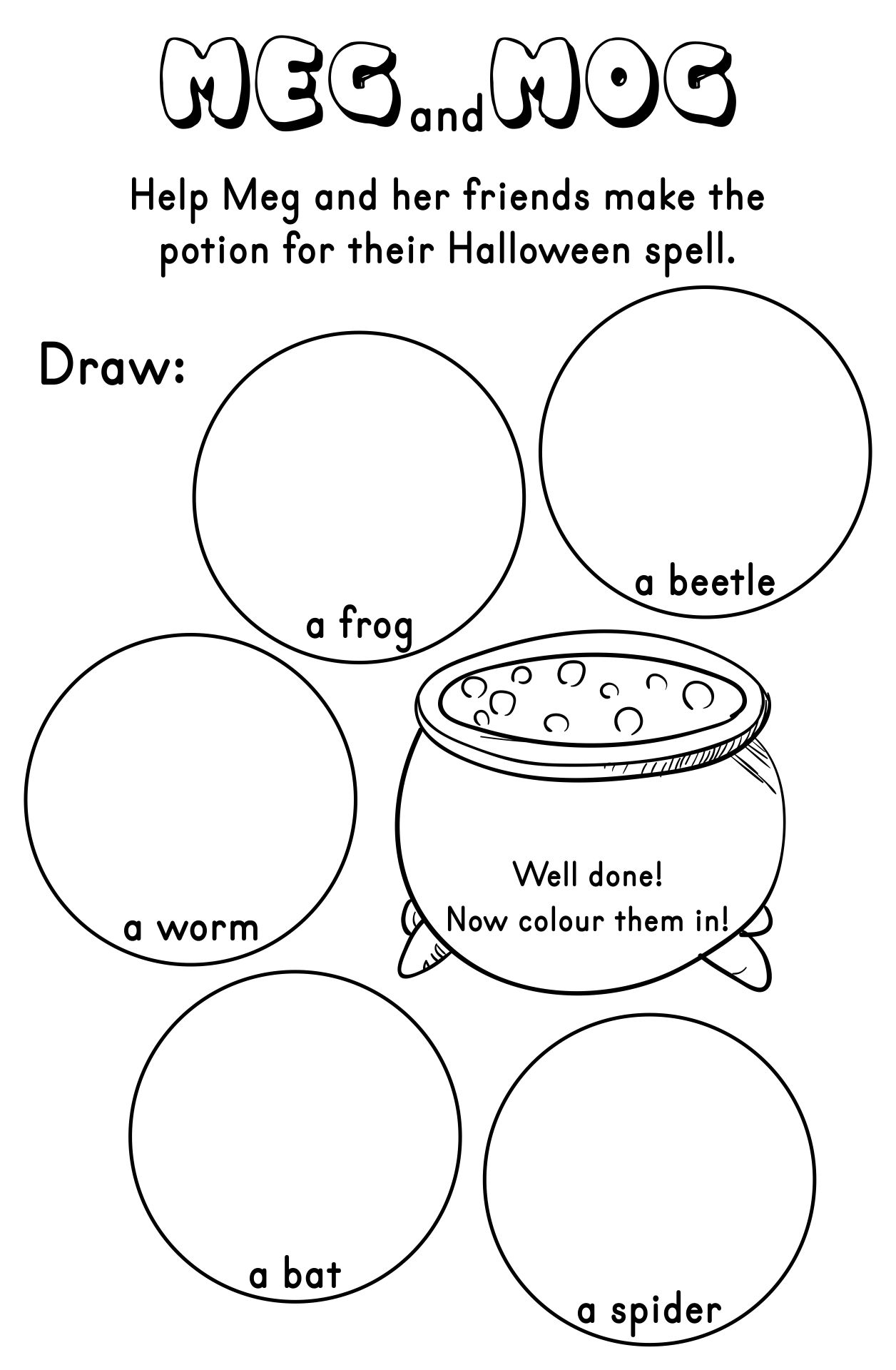 Free Halloween Spell Printable For Kids