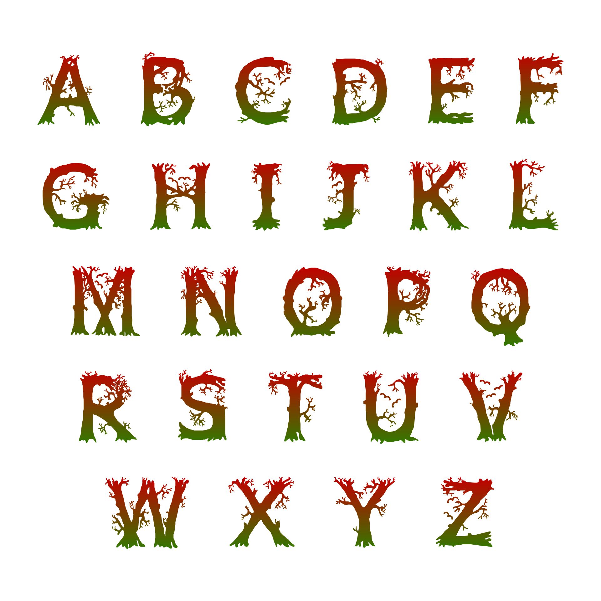 Free Printable Halloween Alphabet Letters