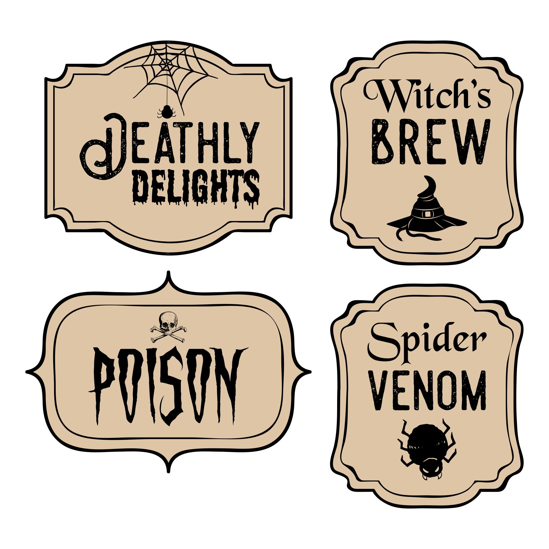 Free Printable Halloween Bottle Labels And Potion Labels