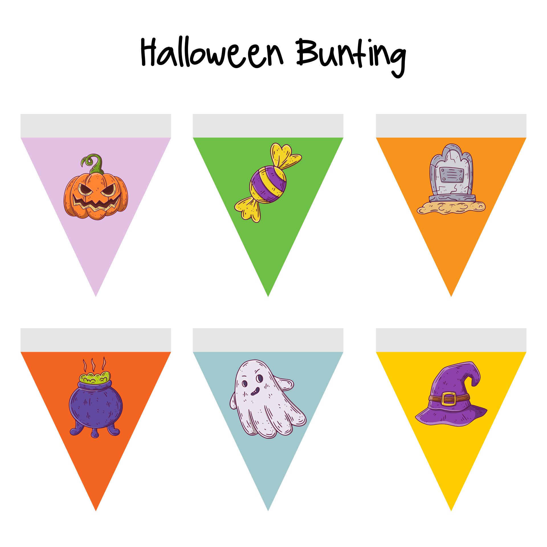 Free Printable Halloween Bunting Ideas