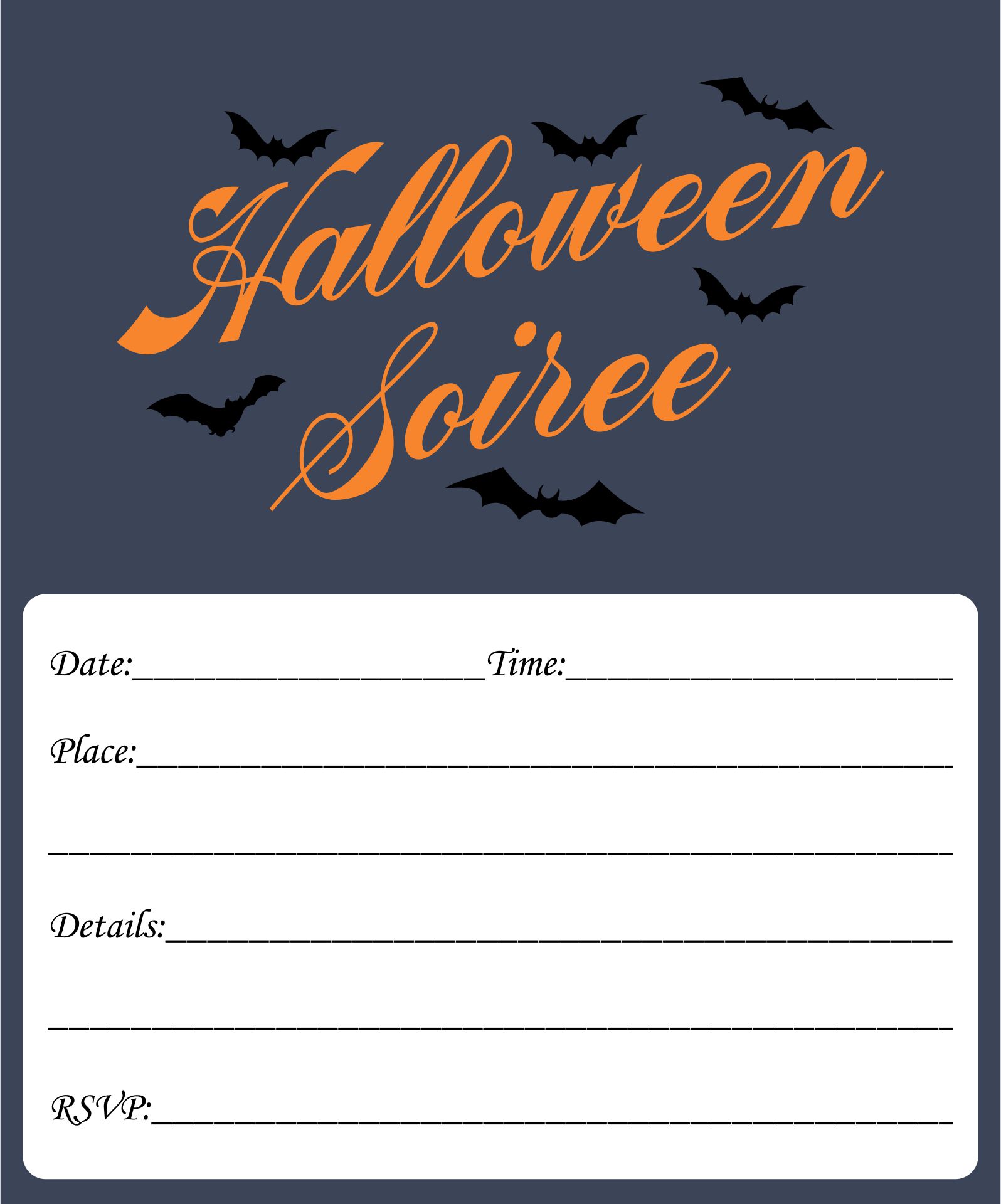 Free Printable Halloween Invitations For Your Spooky Soiree