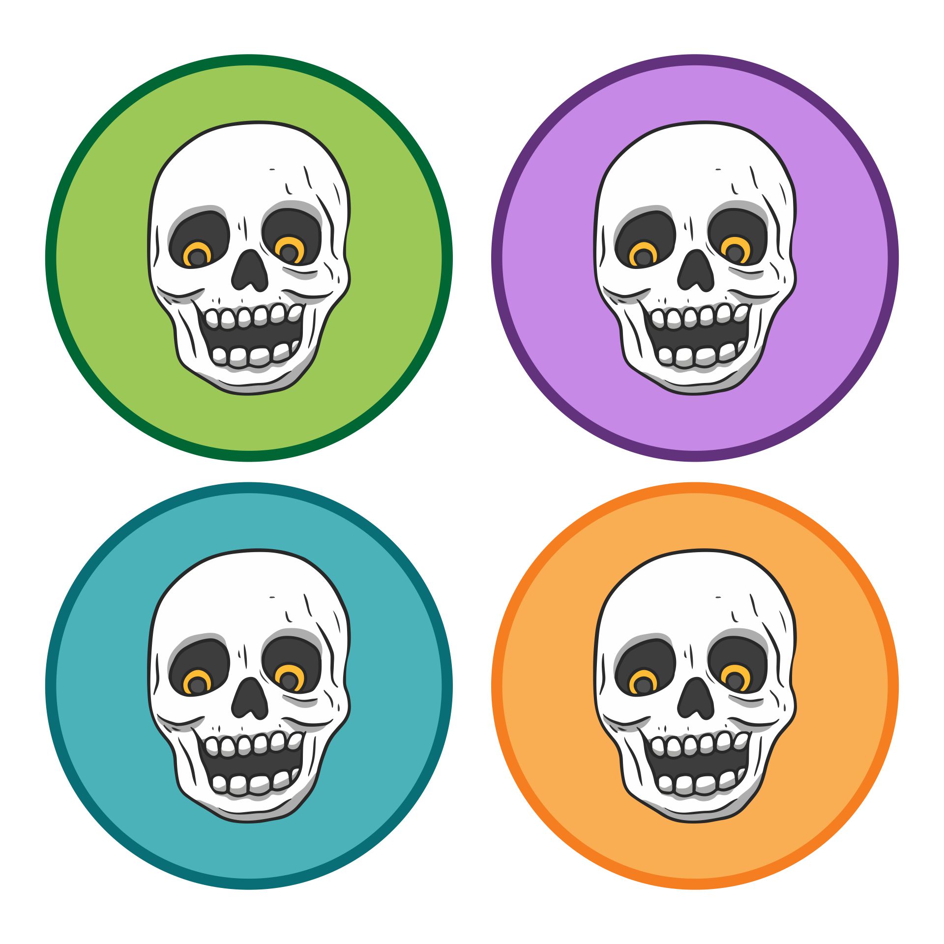 Free Printable Halloween Skull Decoration Banner