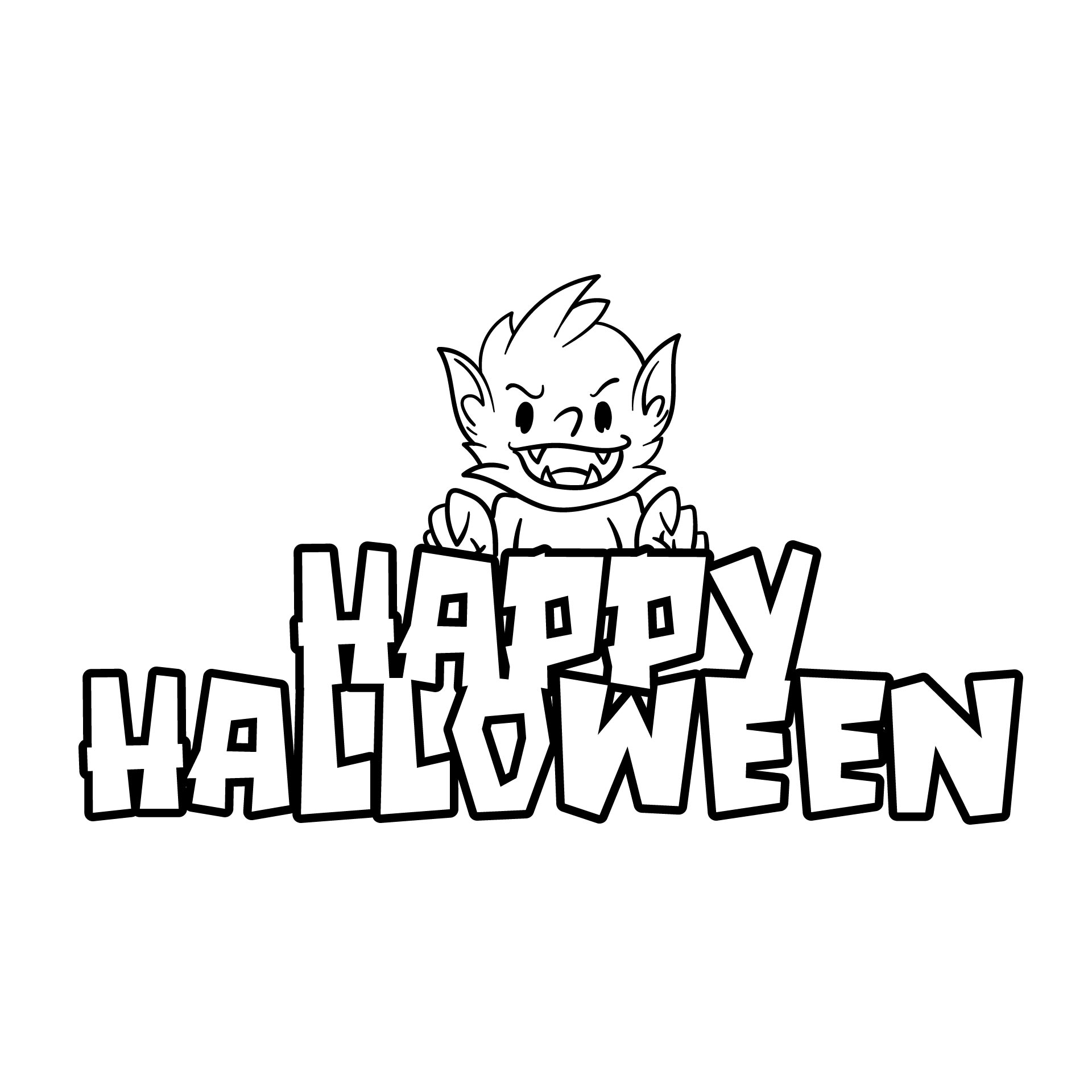 Halloween Banner Coloring Pages Free Printable