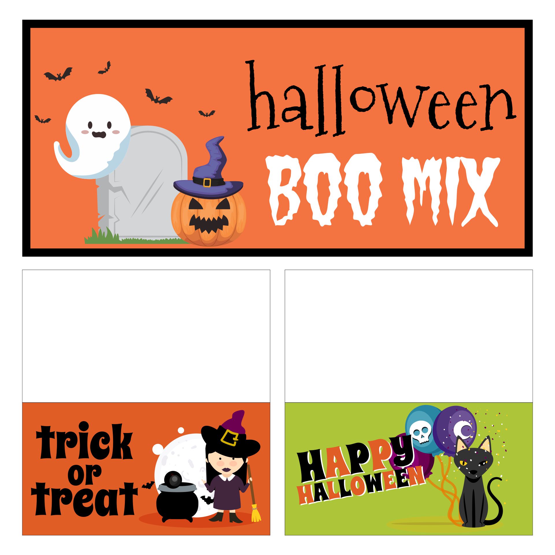 Halloween Boo Mix Recipe And Free Printable Bag Topper