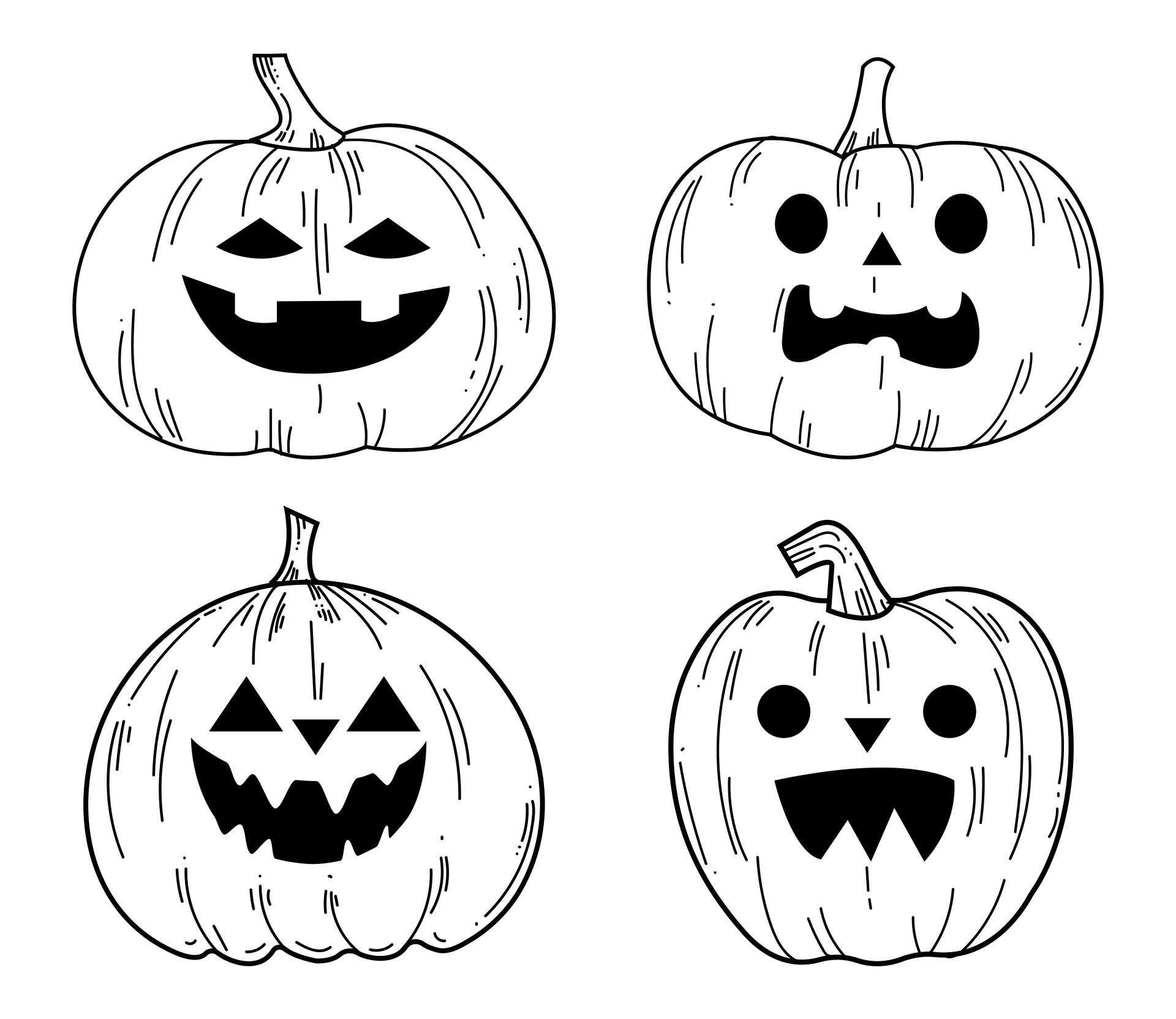 Halloween Faces Clipart Printable