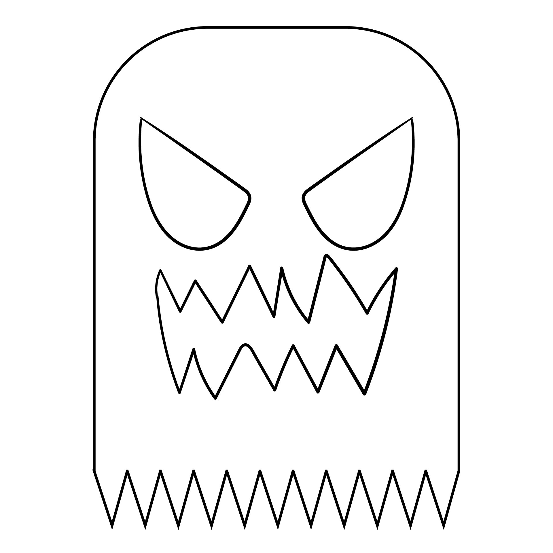 Halloween Ghost Mask Templates Printable