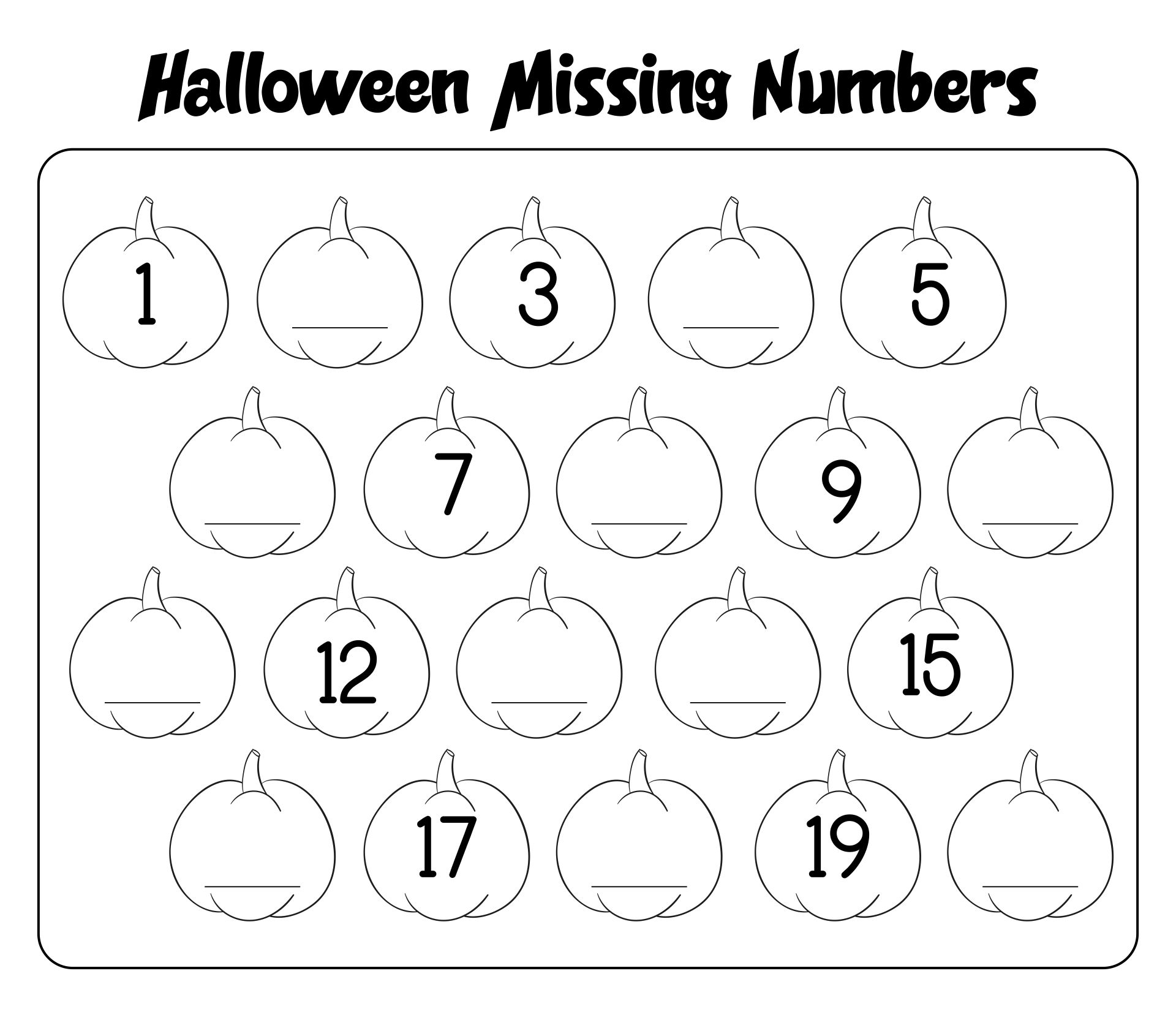 Halloween Math Games And Activities For Kindergarten And First Grade