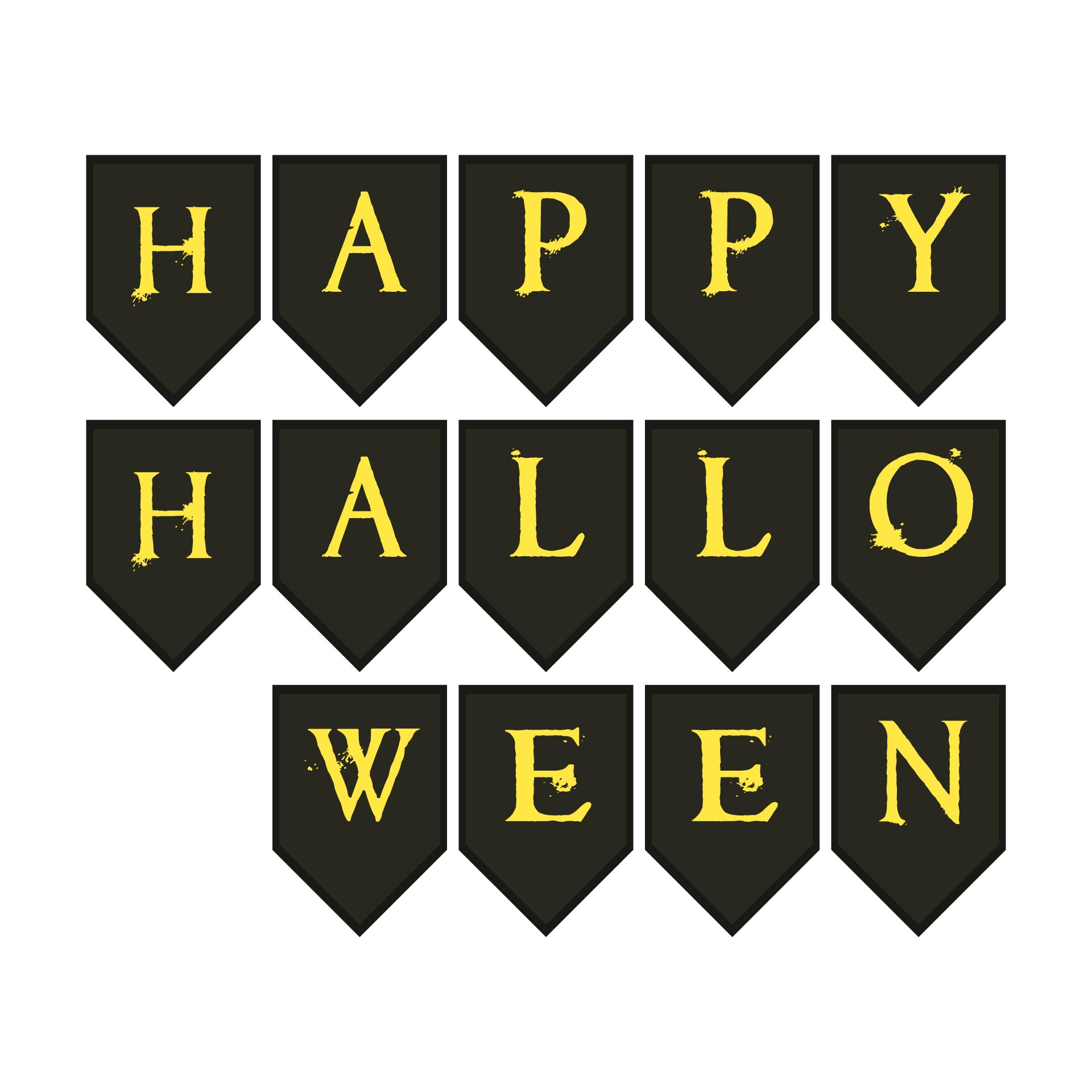 Printable Halloween Banner Letters