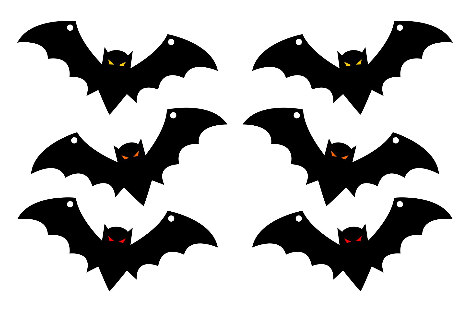 Printable Halloween Bunting Bat Design