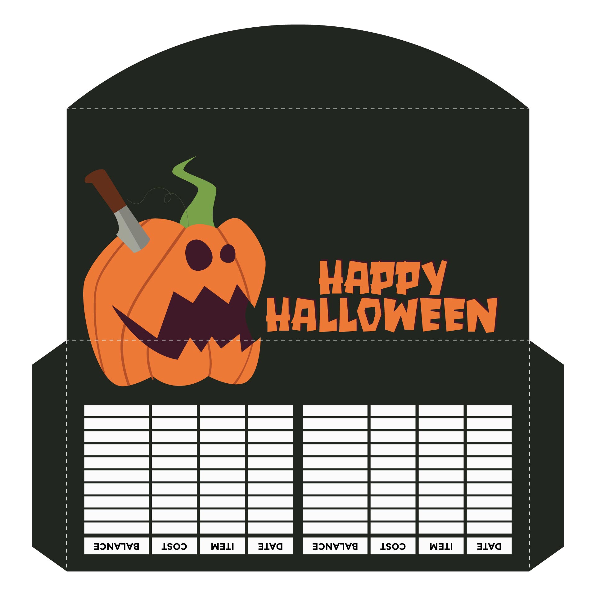 Printable Halloween Cash Envelopes
