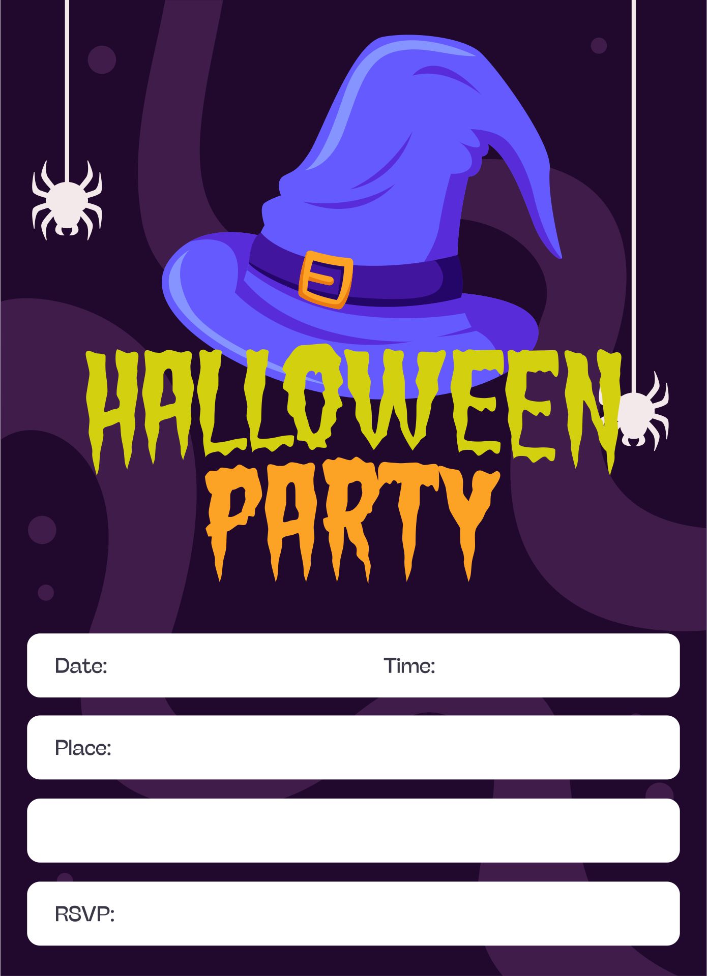 Printable Halloween Poster Templates Free Download