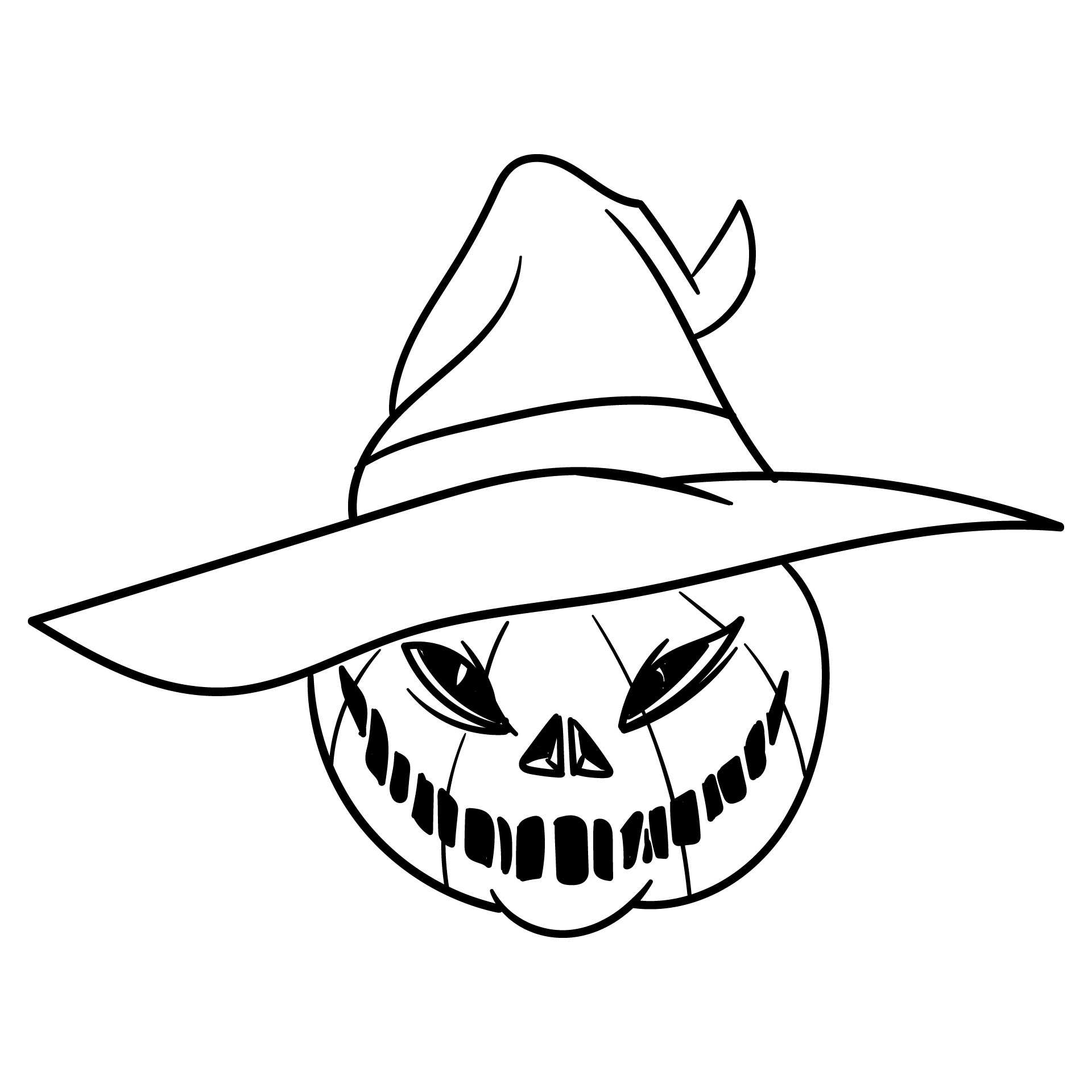 Printable Halloween Pumpkin Coloring Pages For Adults