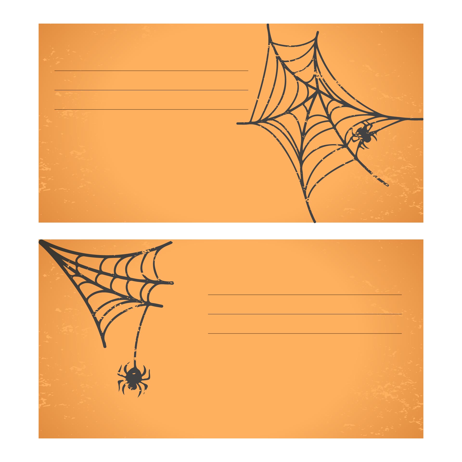 Spider Halloween Mail Art Printable Envelopes