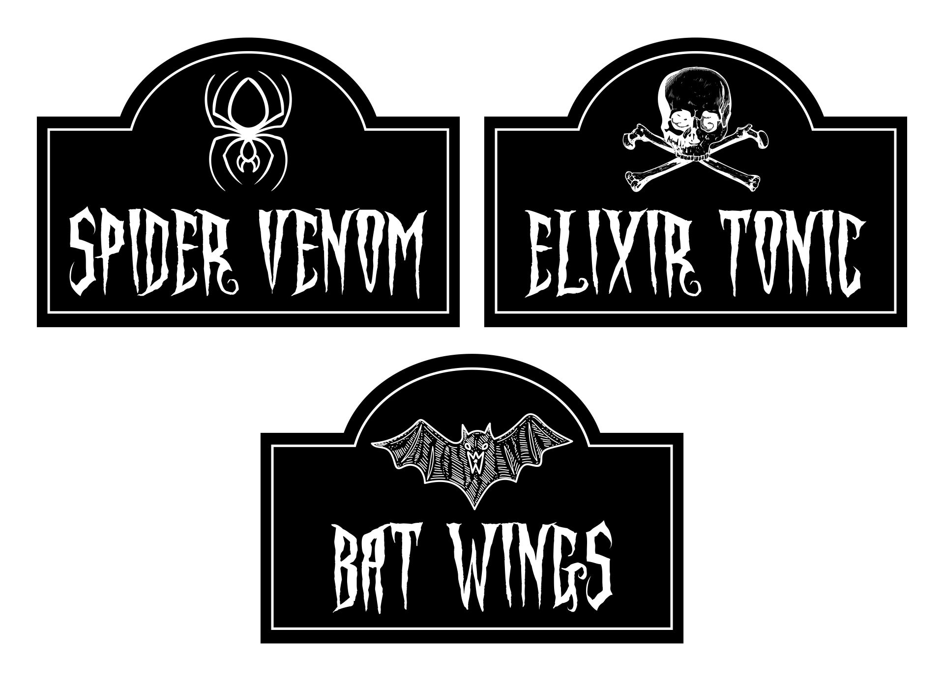 Venom And Potions Free Halloween Party Printables