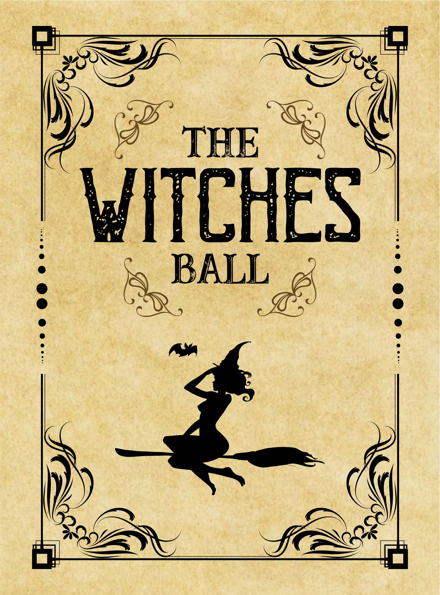 Vintage Halloween Printable The Witches Ball