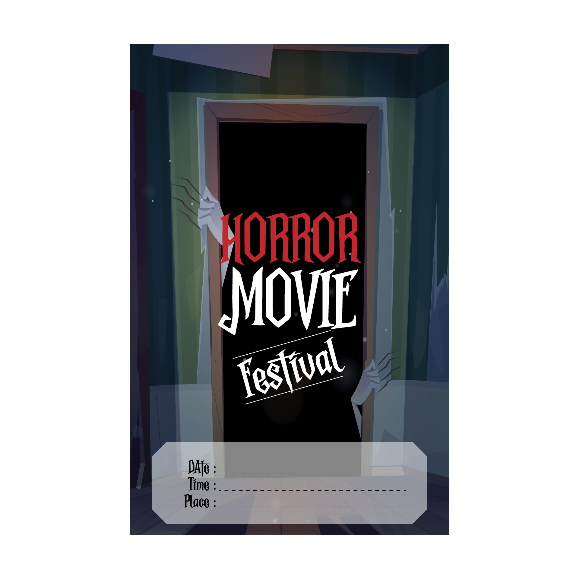Banner For Horror Movie Festival Scary Cinema