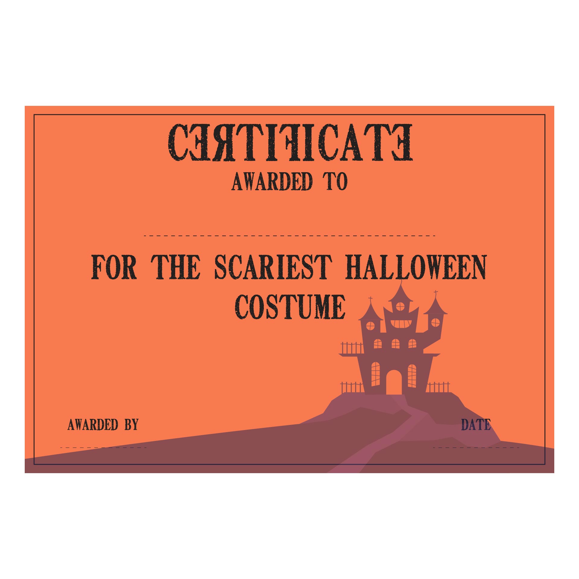 Free Halloween Certificates To Print