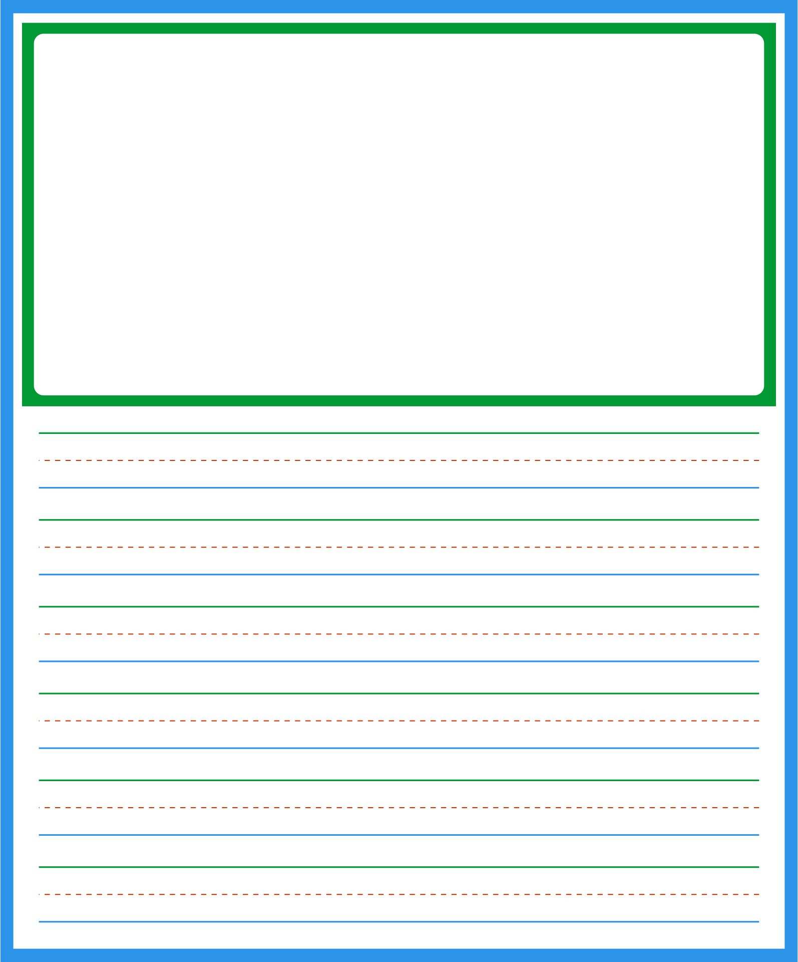 Printable Writing Paper for Handwriting for Preschool to Early