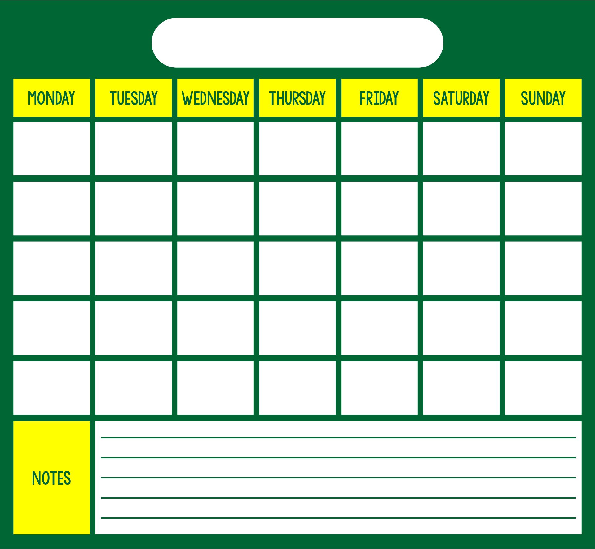 Free Printable Calendar Templates