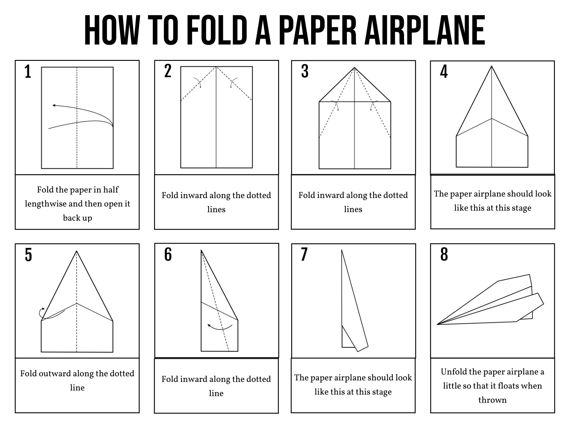 Free Printable Paper Airplane Designs