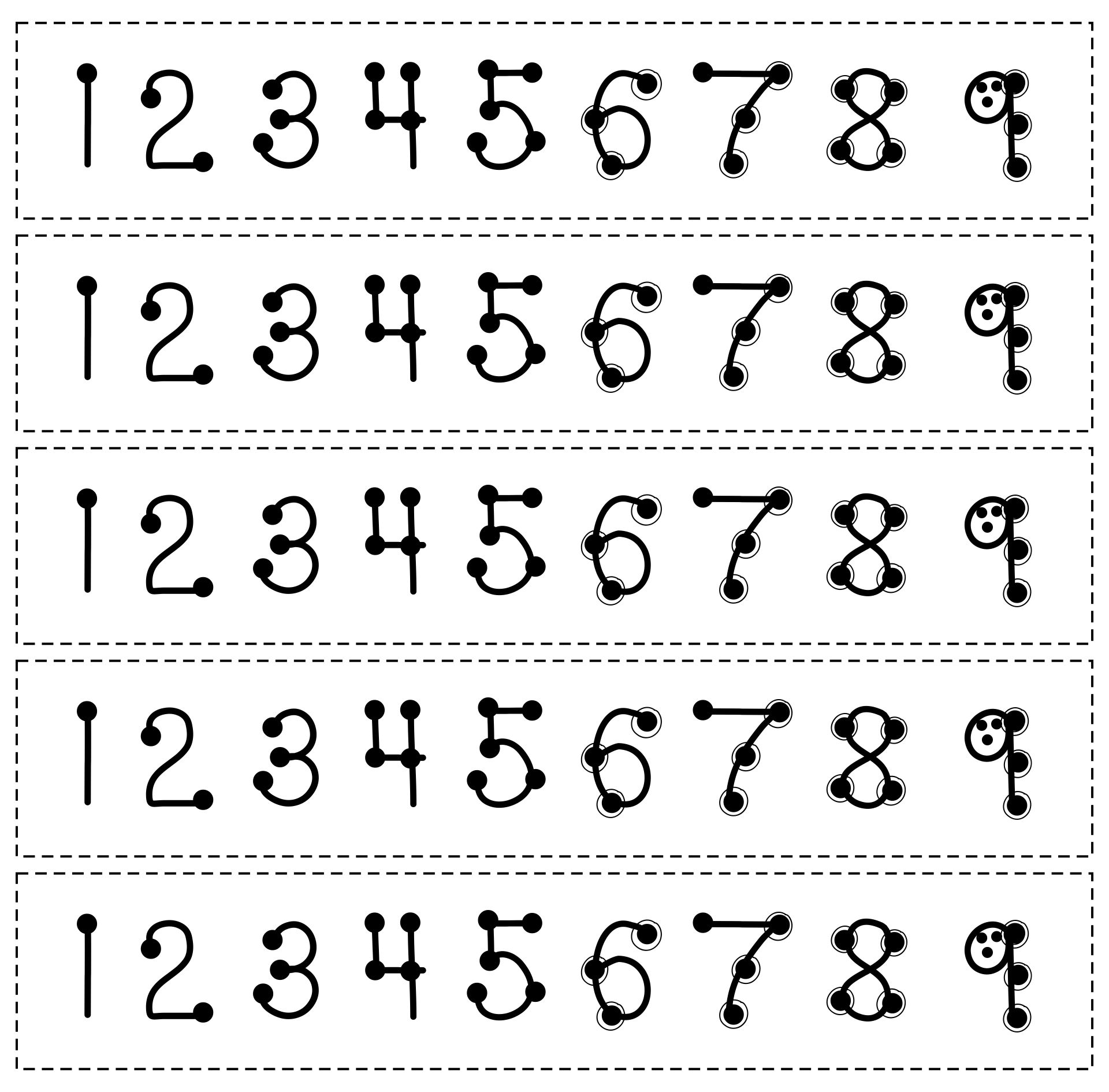 221 Best TouchMath Numbers 21 21 Printable - printablee.com Regarding Touch Math Addition Worksheet