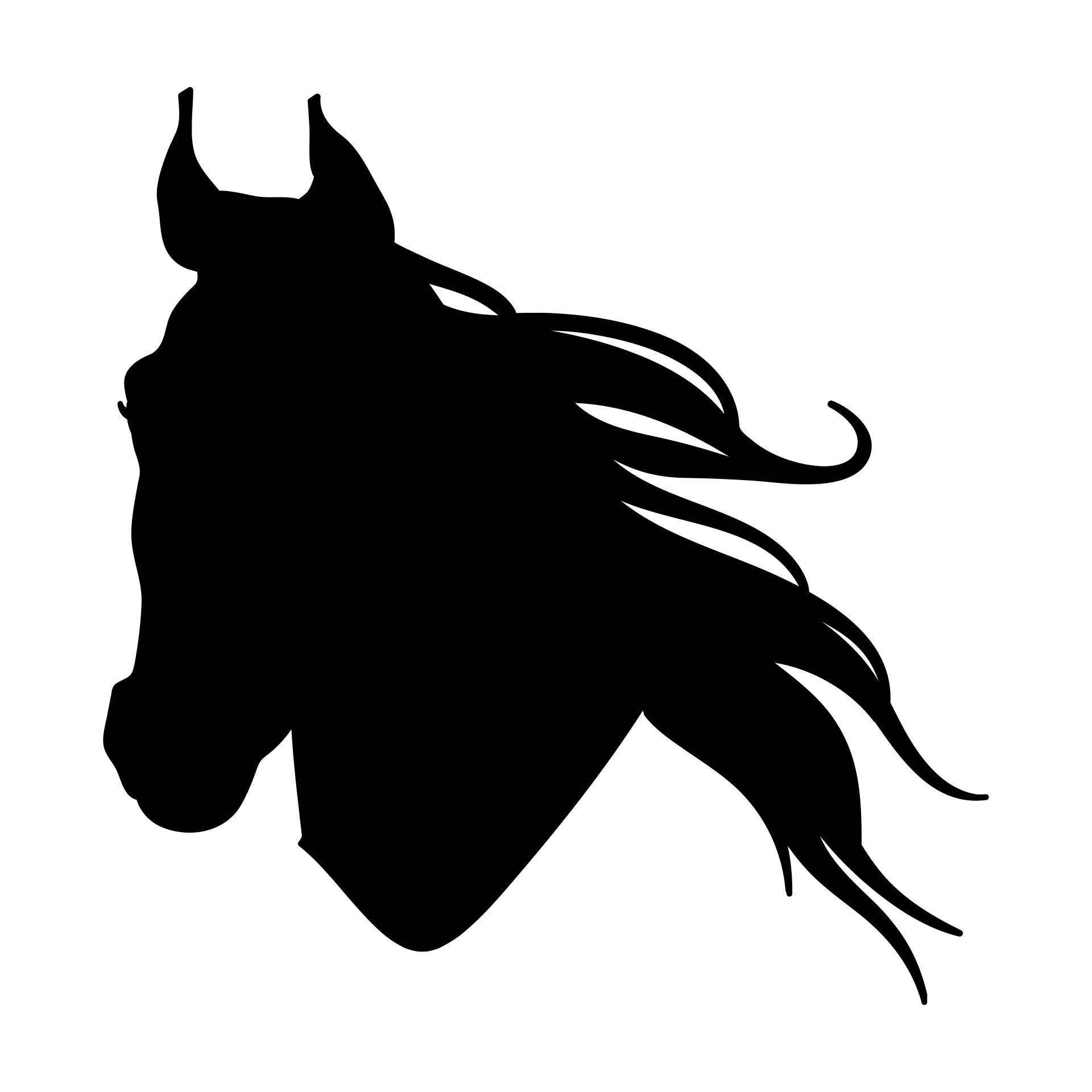 Horse Head Template To Print