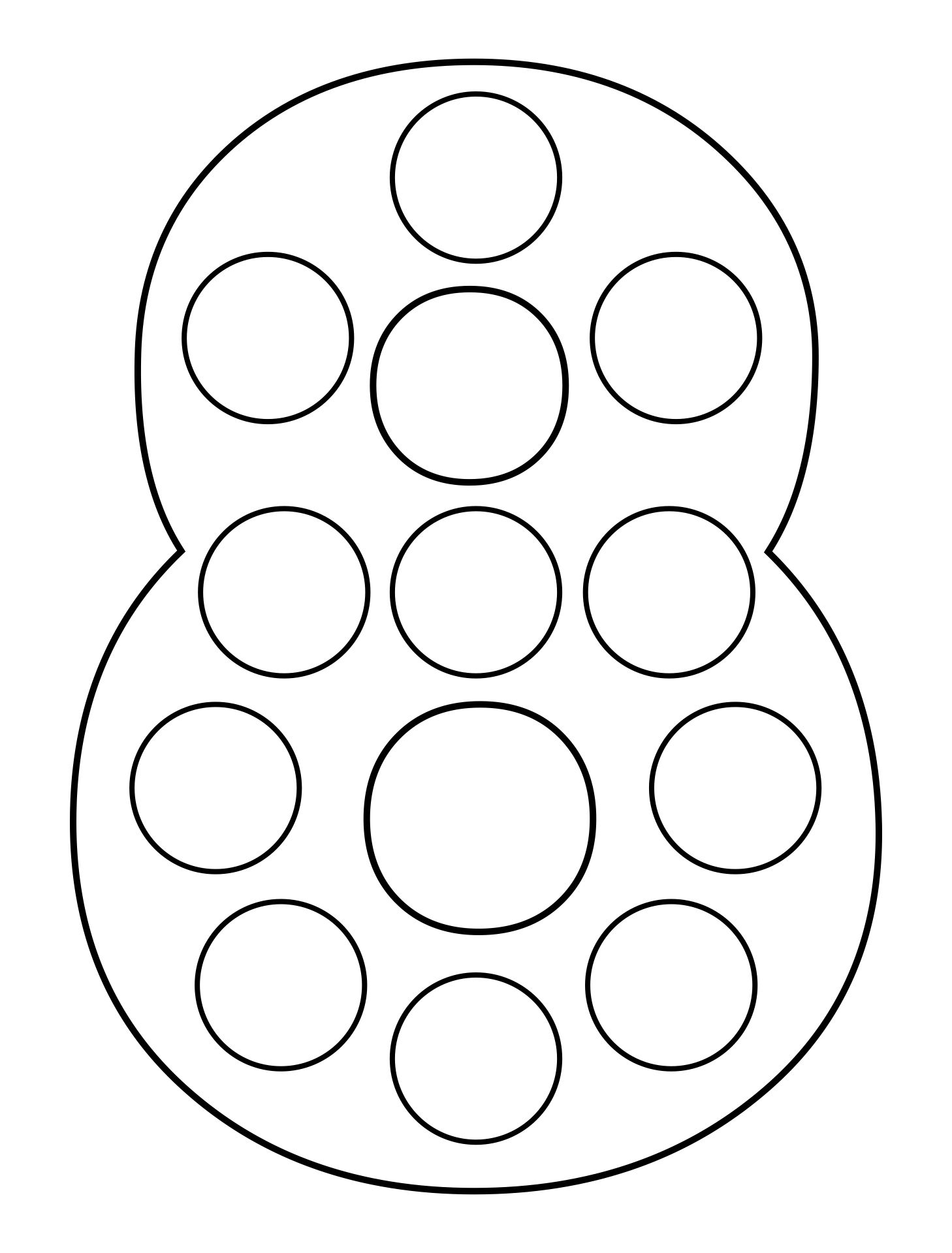 Number 8 Dot Marker Coloring Page Activity