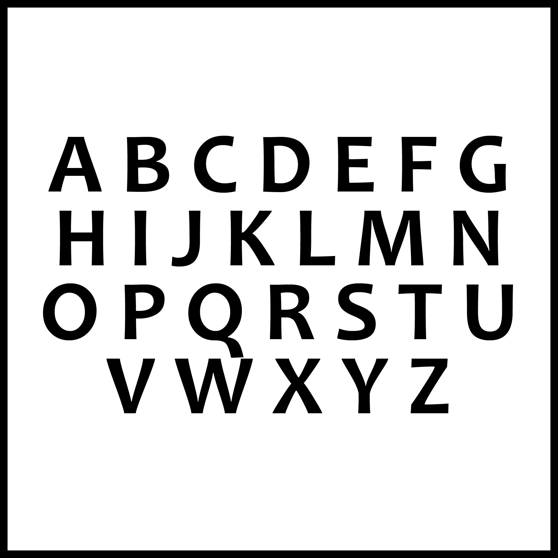 Printable 2 Inch Alphabet Letters