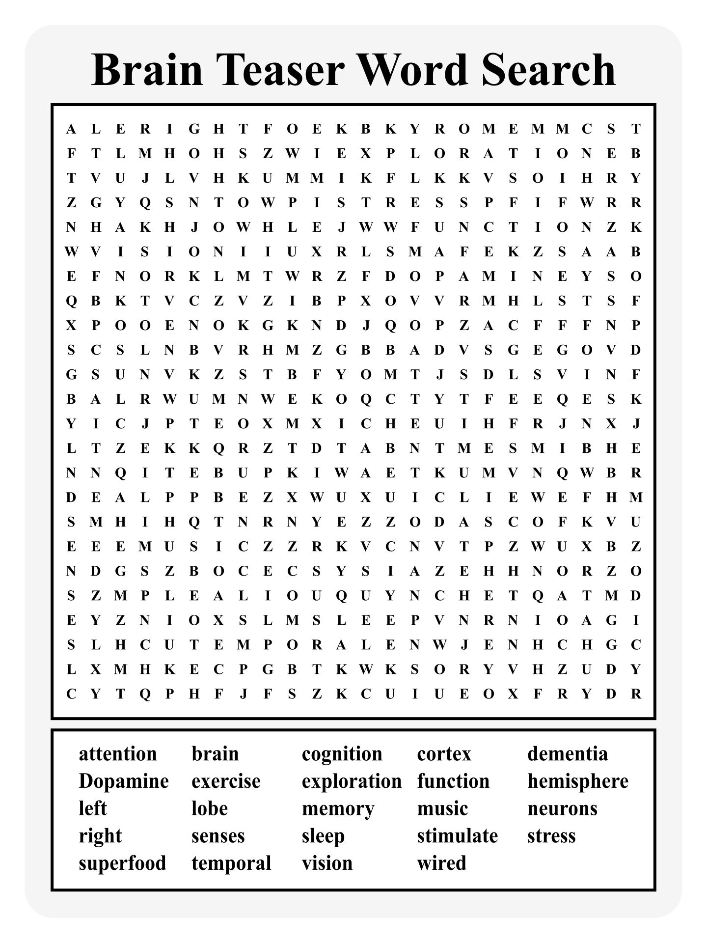 Printable Brain Teaser Riddles For Adults