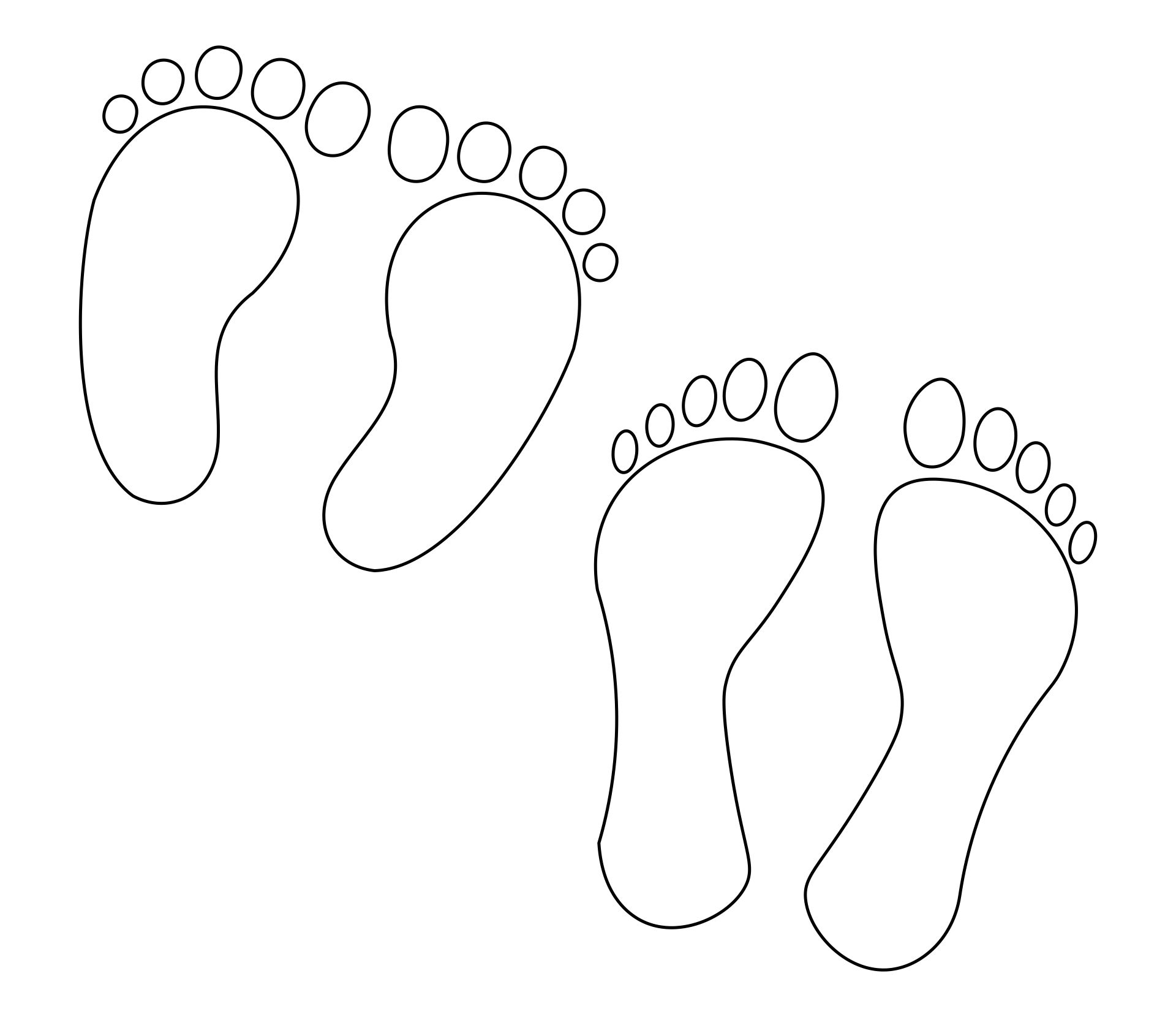 Printable Footprint Cut Out Template
