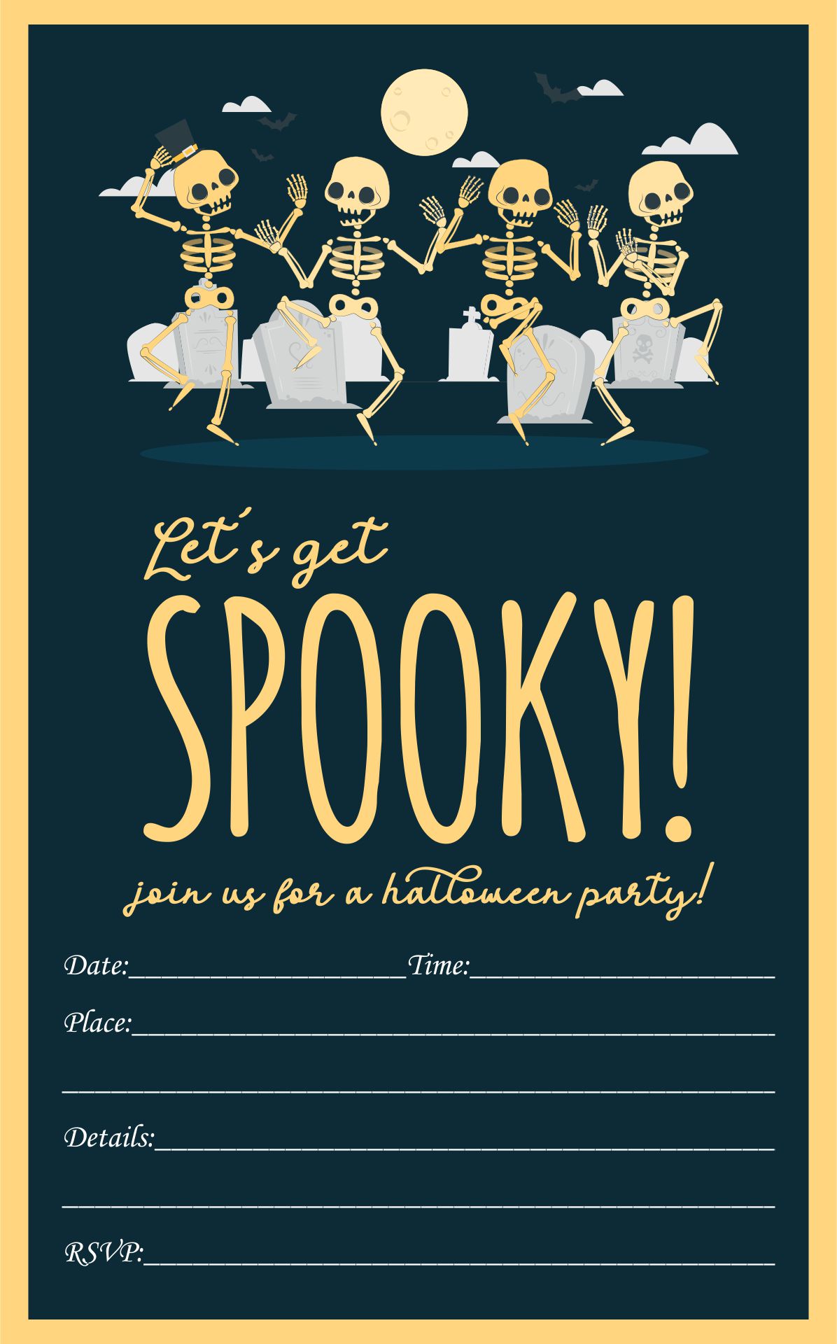 Printable Funny Halloween Party Invites Wording