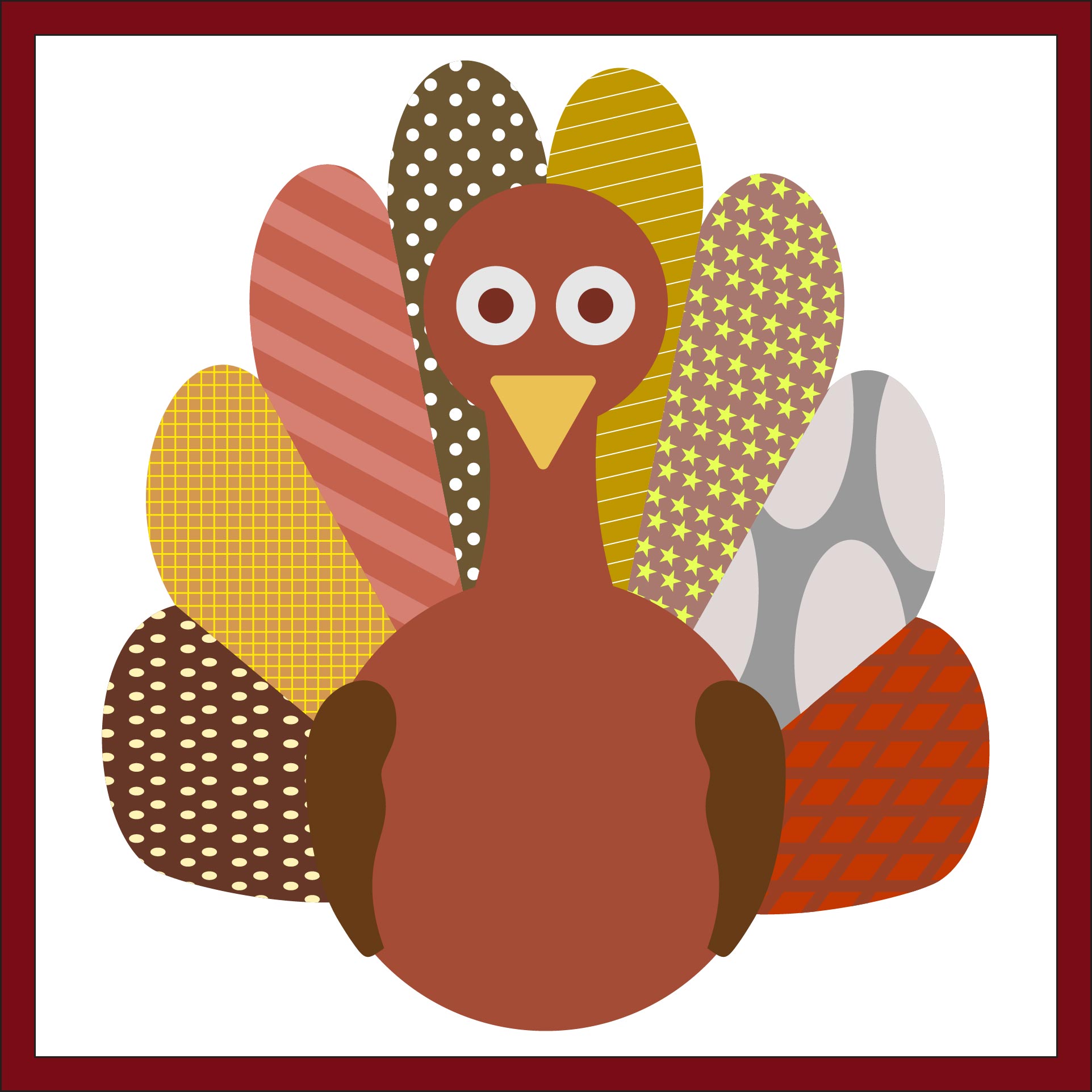 Printable Thanksgiving Turkey Crochet Pattern