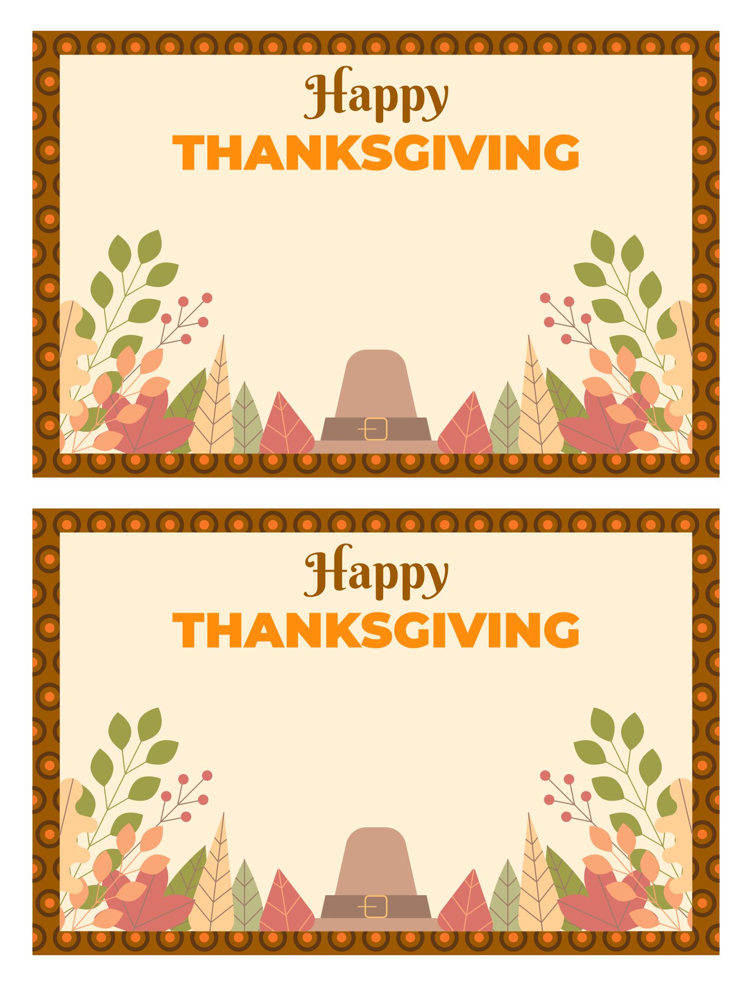 Thanksgiving Printables Cards