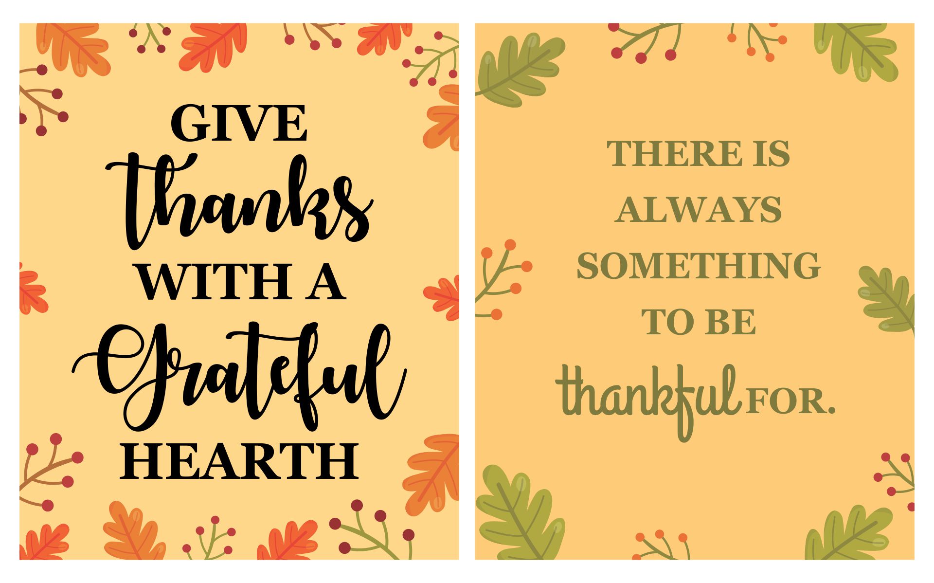 Thanksgiving Thank You Cards Quotes Printable