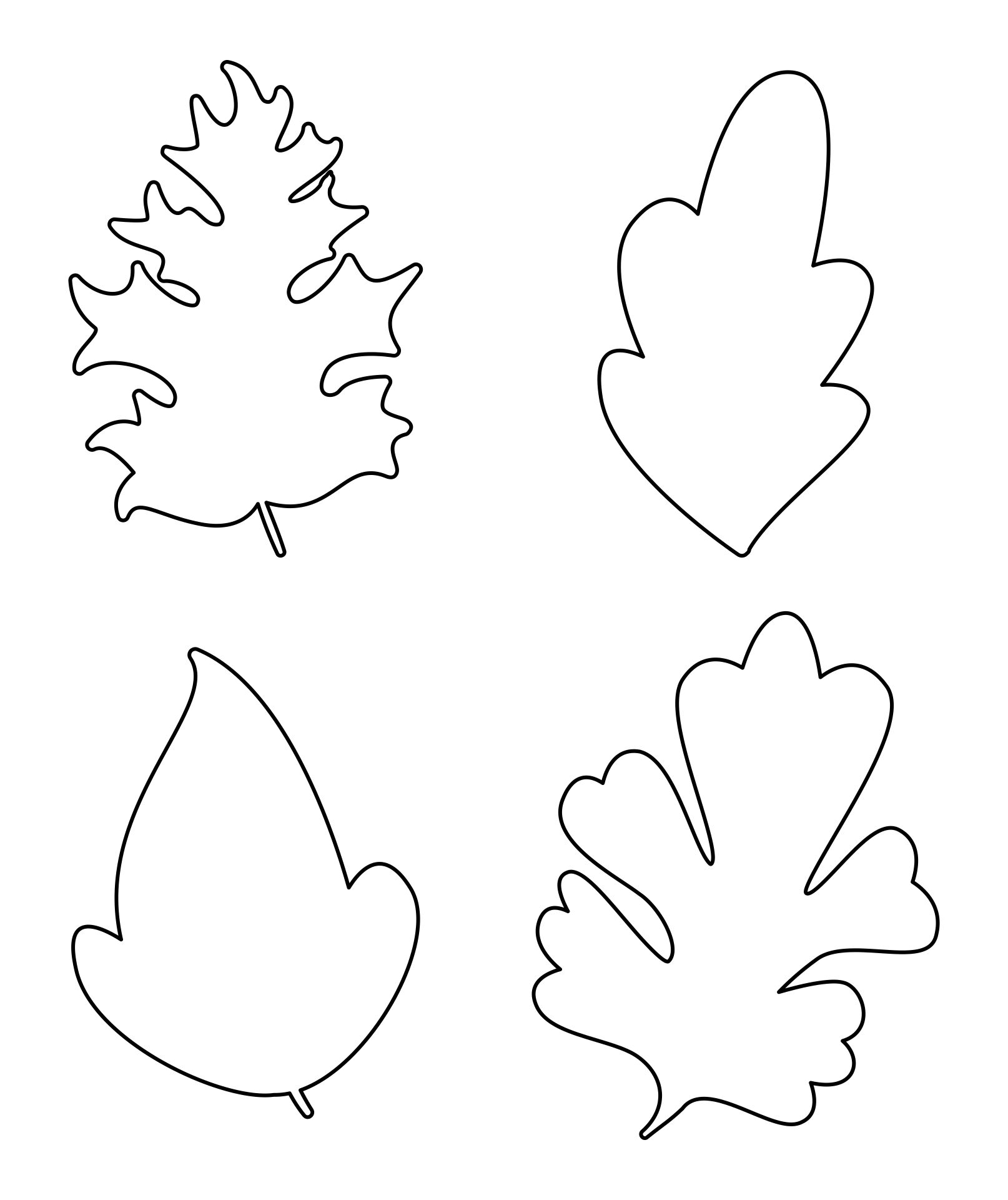 Autumn Leaf Template Printables