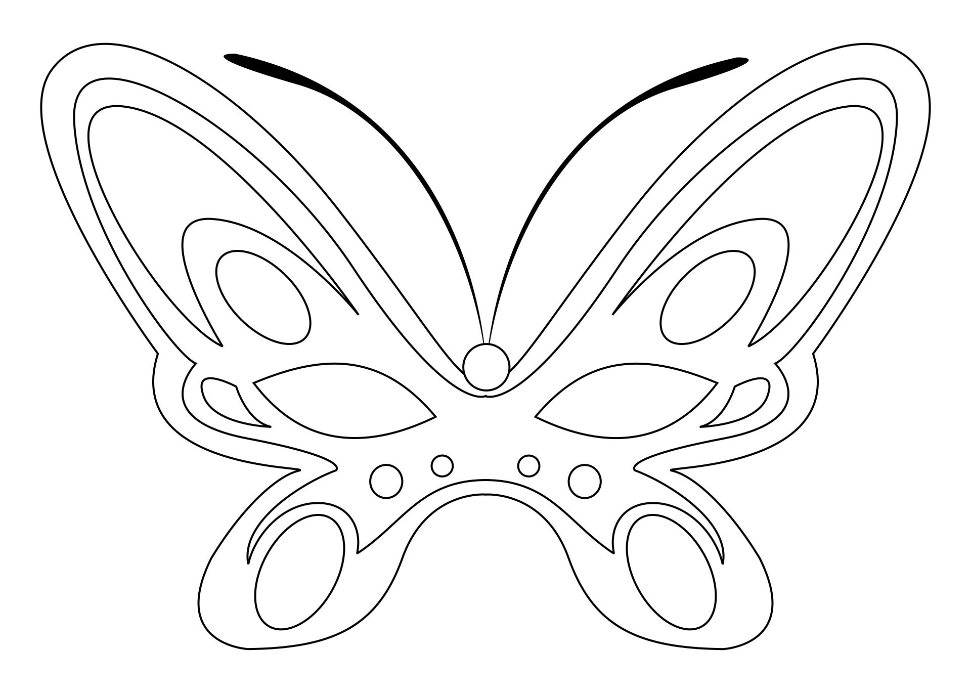 Butterfly Mask Template Printable