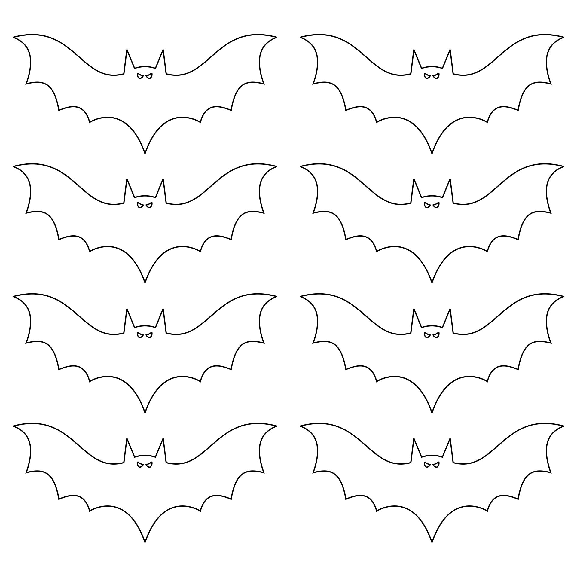 Full Page Bat Template