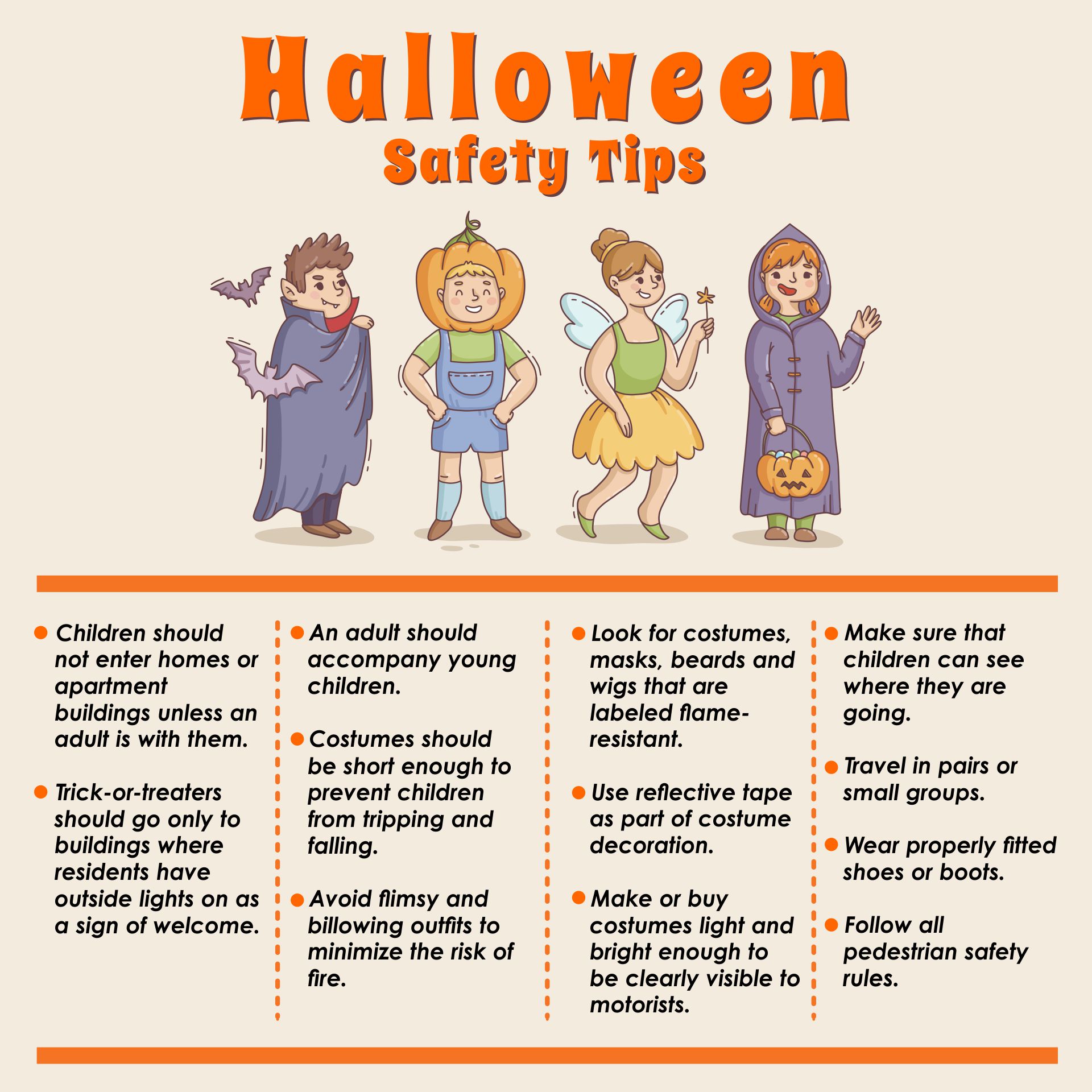 Halloween Safety Handouts